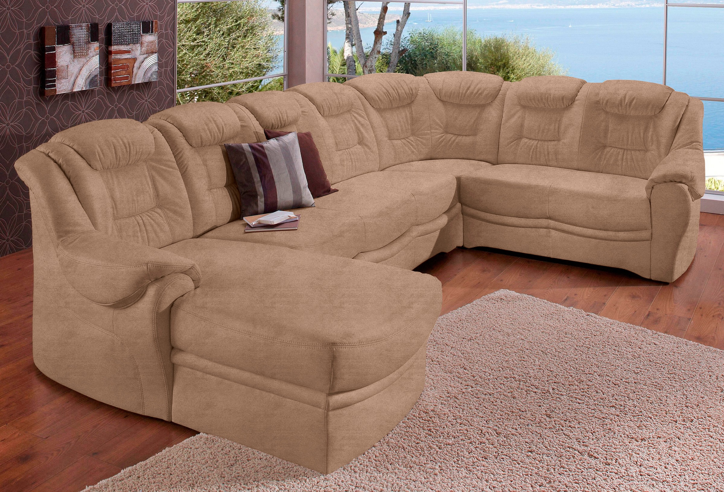 sit&more Wohnlandschaft »Bellevue U-Form«, wahlweise mit Bettfunktion günstig online kaufen