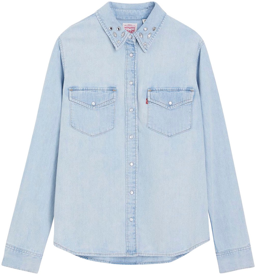 Levi's® Jeansbluse »ICONIC WESTERN«, mit Strass- und Glitzerapplikationen auf dem Kragen