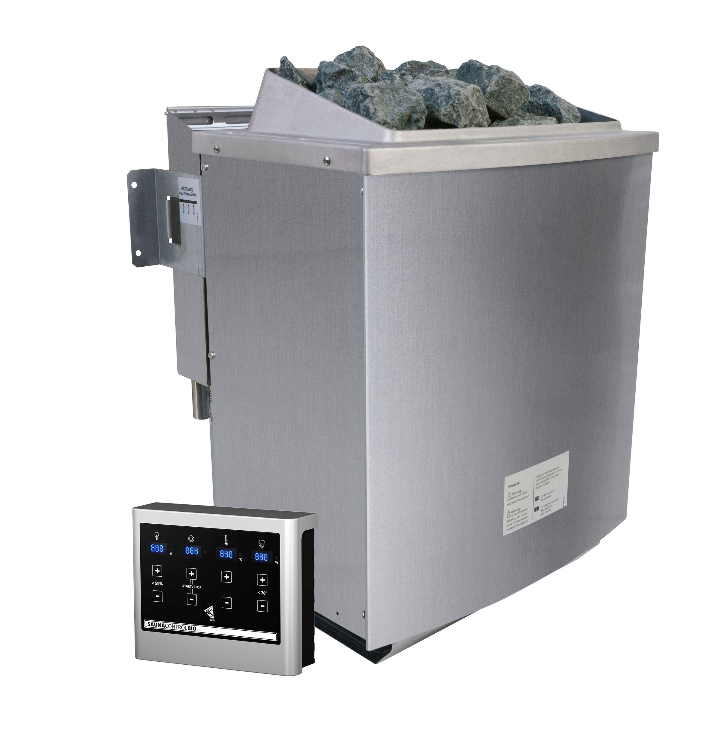 Karibu Sauna »Vada«, 9 KW-Bio-Ofen mit externer Steuerung