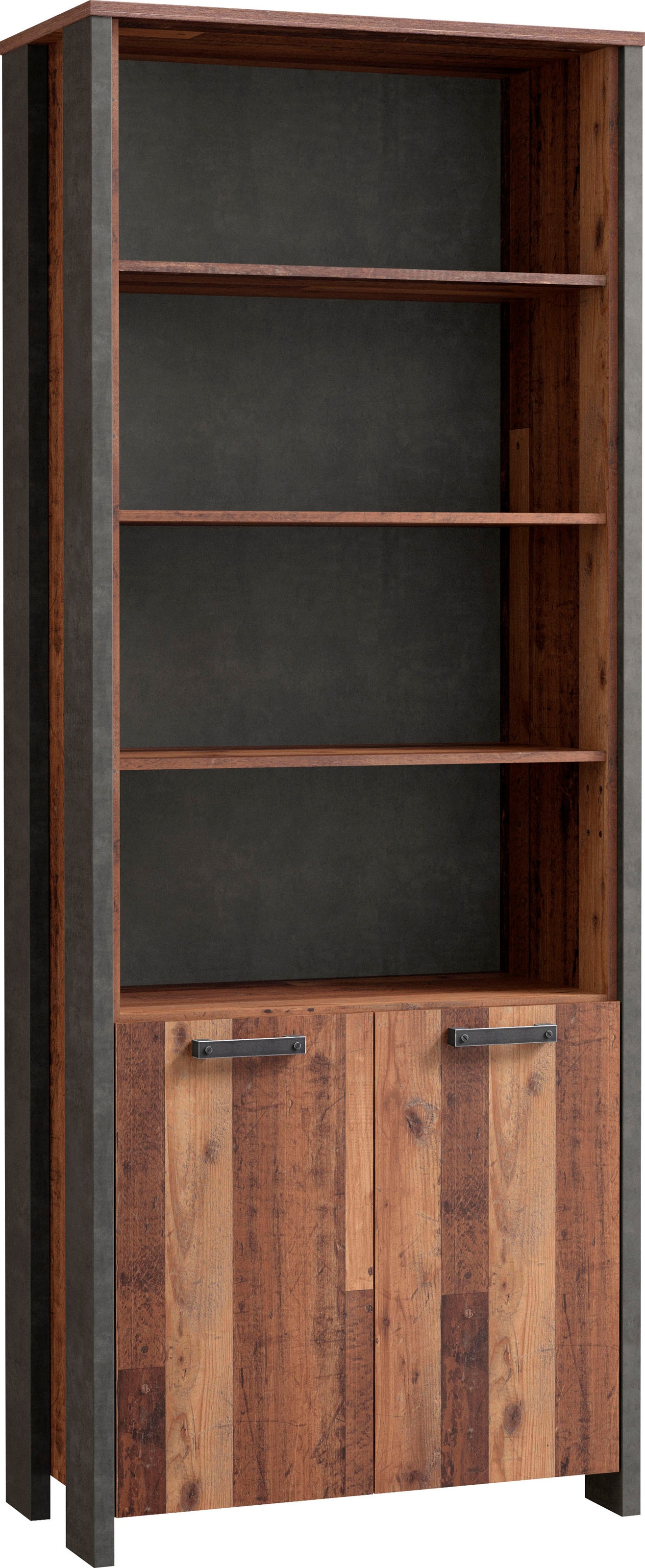 FORTE Aktenregal »Clif«, Bücherregal, Breite 86 cm, viel Stauraum mit 2 Türen