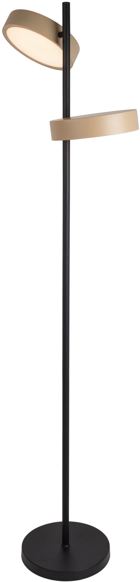 näve LED Stehlampe »Tessa«, 2 flammig, Leuchtmittel LED-Modul | LED wechselbar, stufenlos dimmbar per Tastschalter, CCT-Funktion, Zuleitung ca. 180cm
