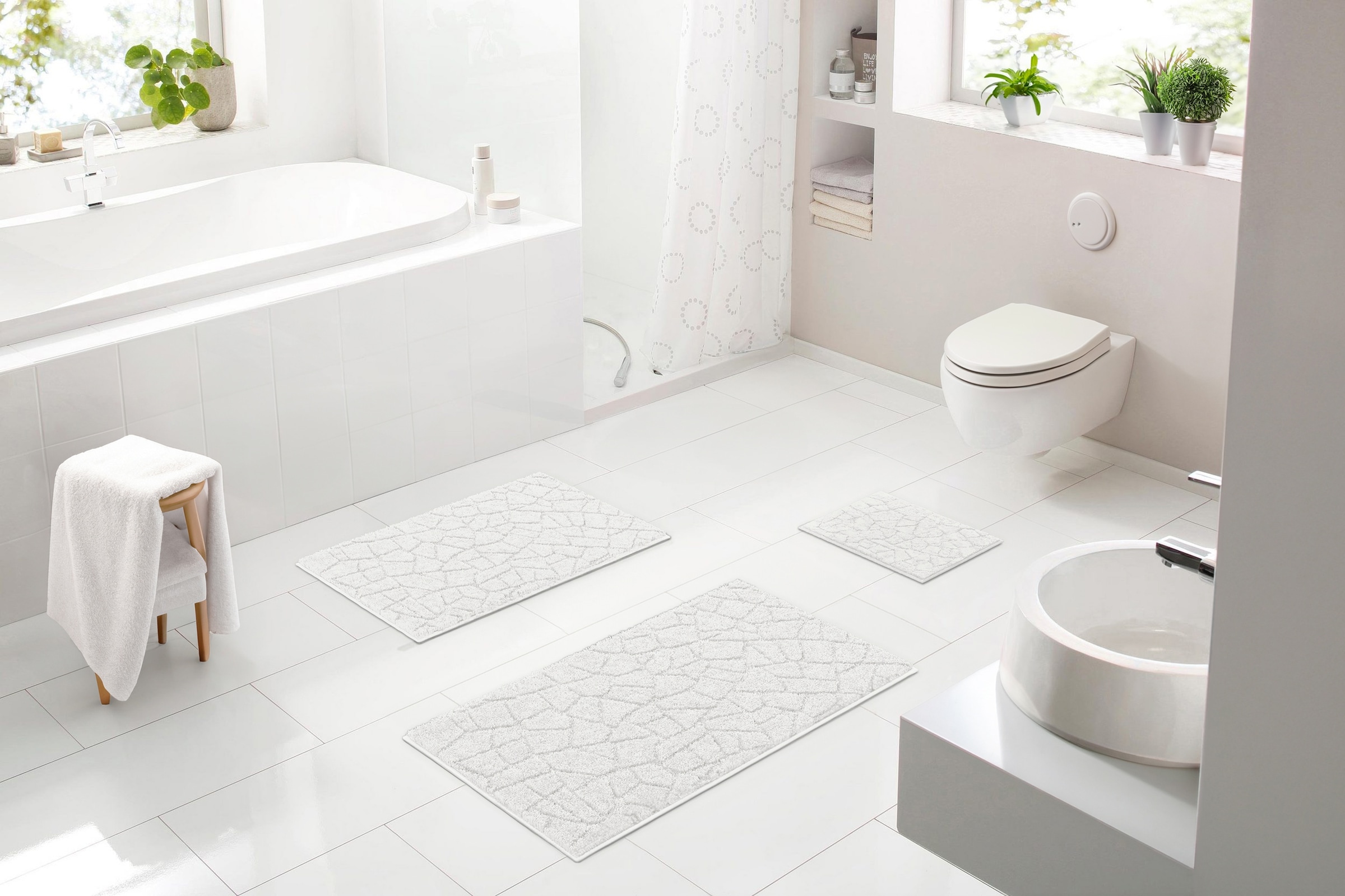 Linea Due Badematte »Tarazzo«, rutschhemmend beschichtet, fußbodenheizungsg günstig online kaufen