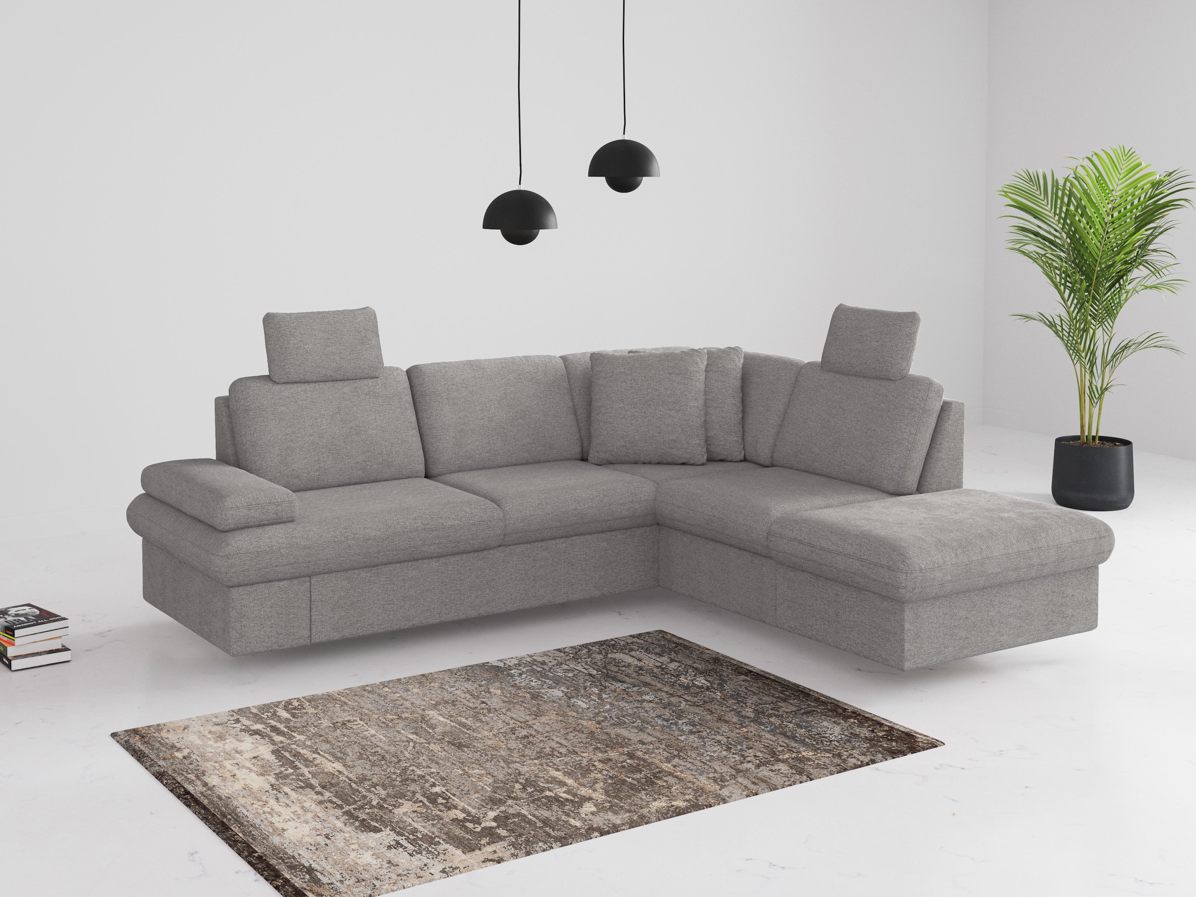 sit&more Ecksofa »Moreno«, mit Armteilverstellung,wahlweise mit Bettfunktio günstig online kaufen