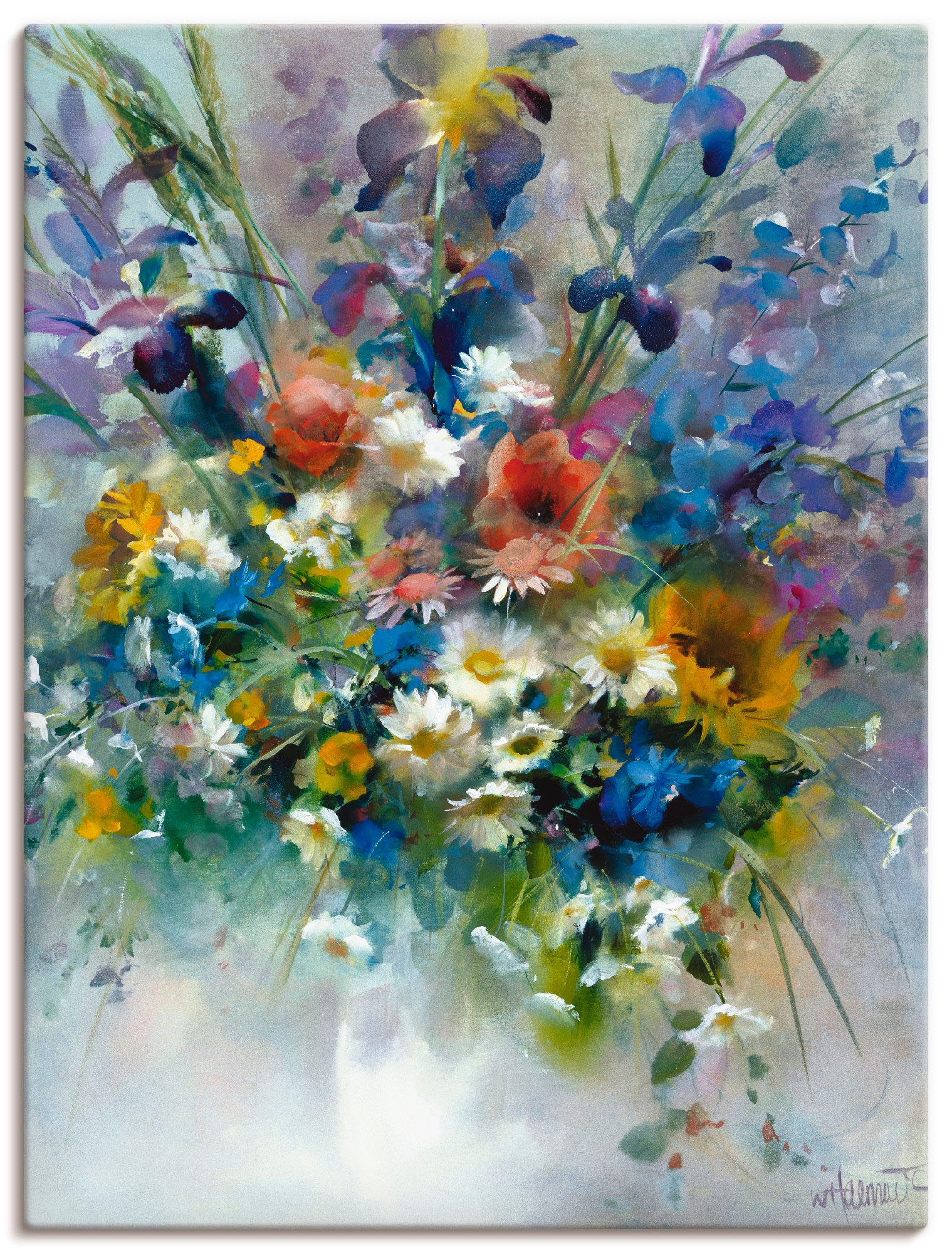 Artland Wandbild »Blumen Impression« 1 Stk. tlg. als Leinwandbild, Poster i günstig online kaufen