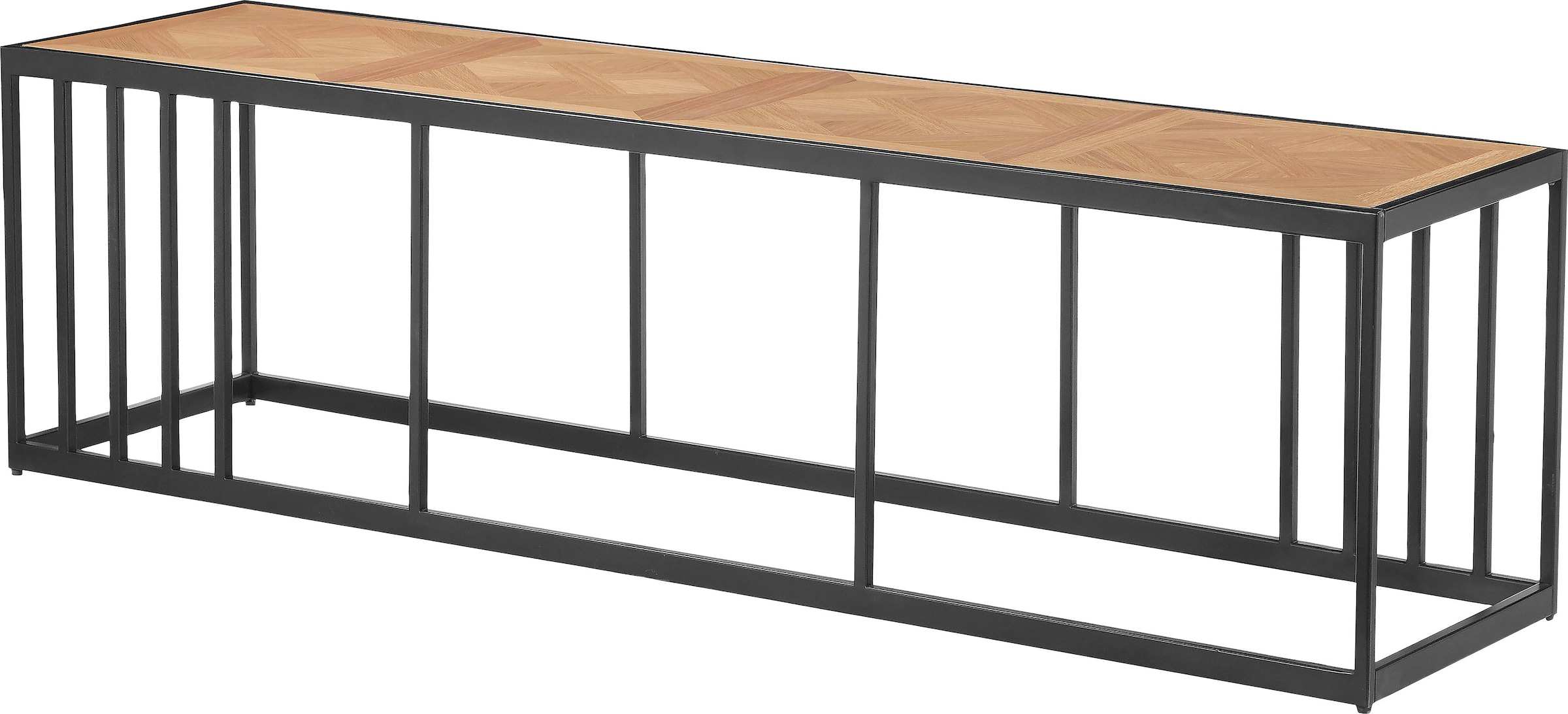 Home affaire Lowboard »Sumac Ridge Road«, aus MDF und Furnier, Füße aus Metall, Breite 160 cm