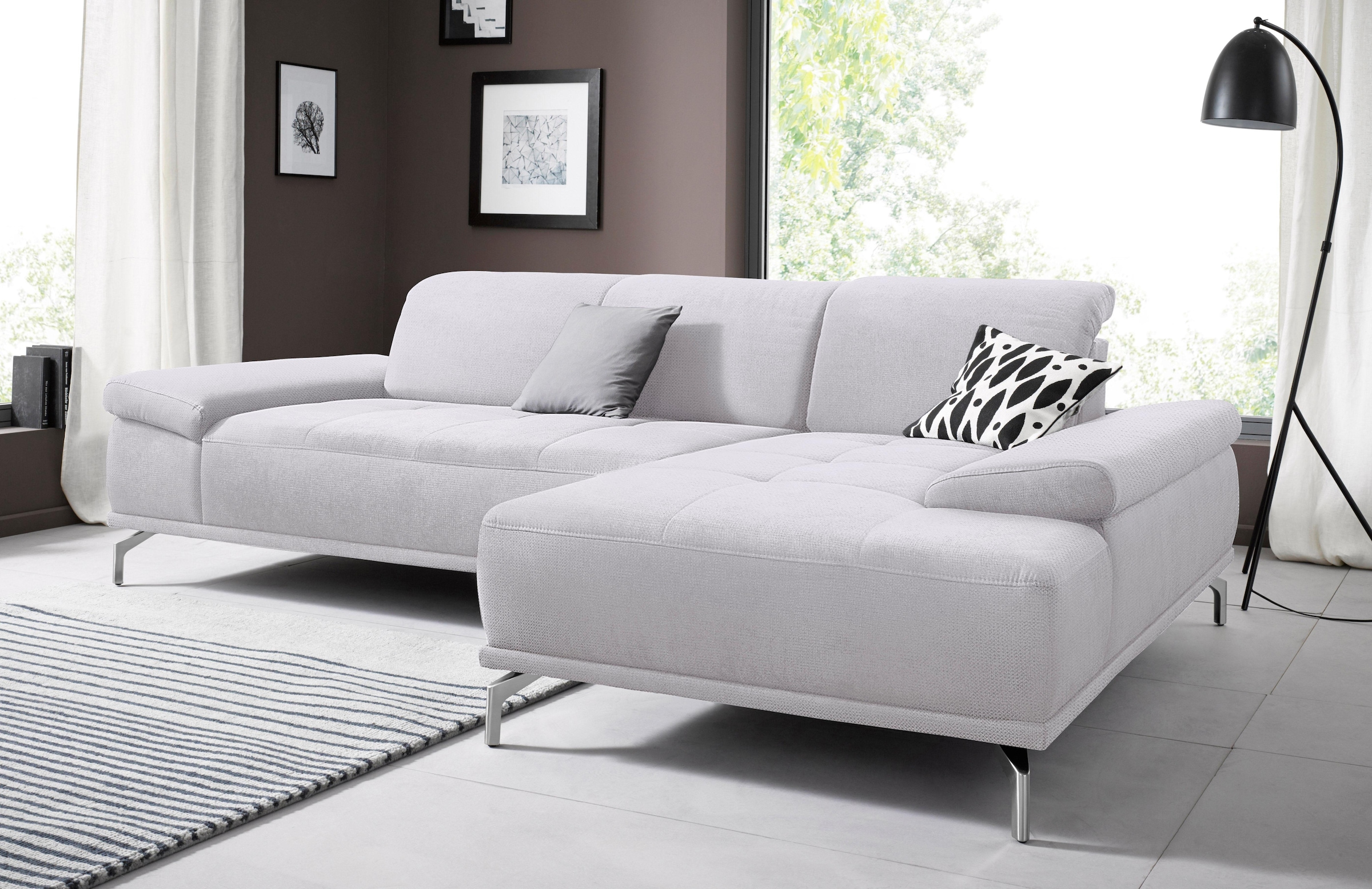 Places of Style Ecksofa »Caluna«, Inkl.Sitztiefenverstellung, wahlweise mit günstig online kaufen