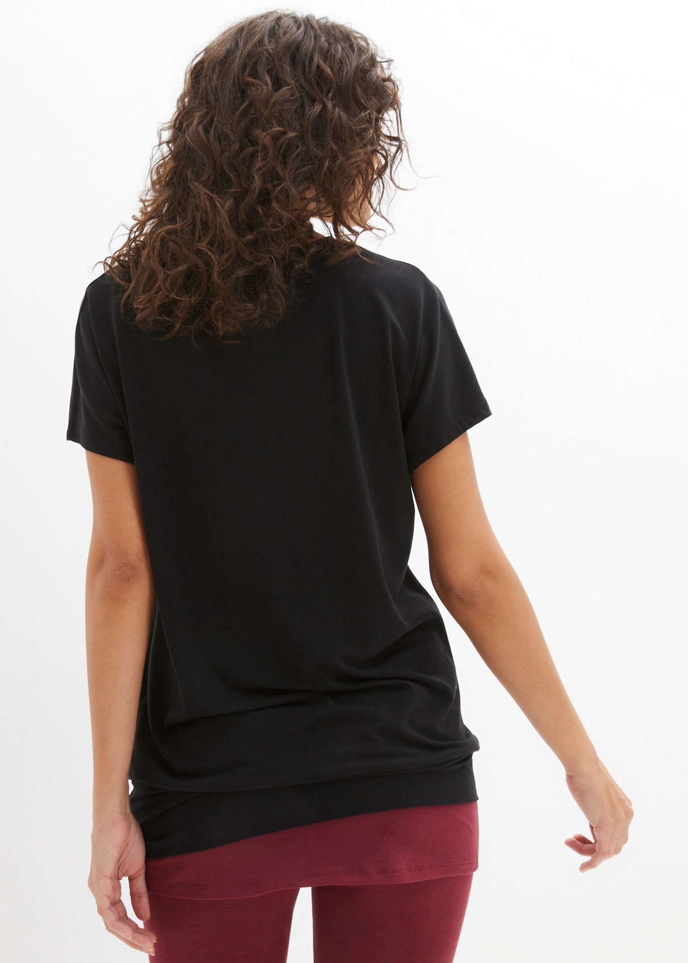 bonprix T-Shirt »Sport-Shirt, Loose Fit« Oversize Passform, Loose Fit, breites Bündchen