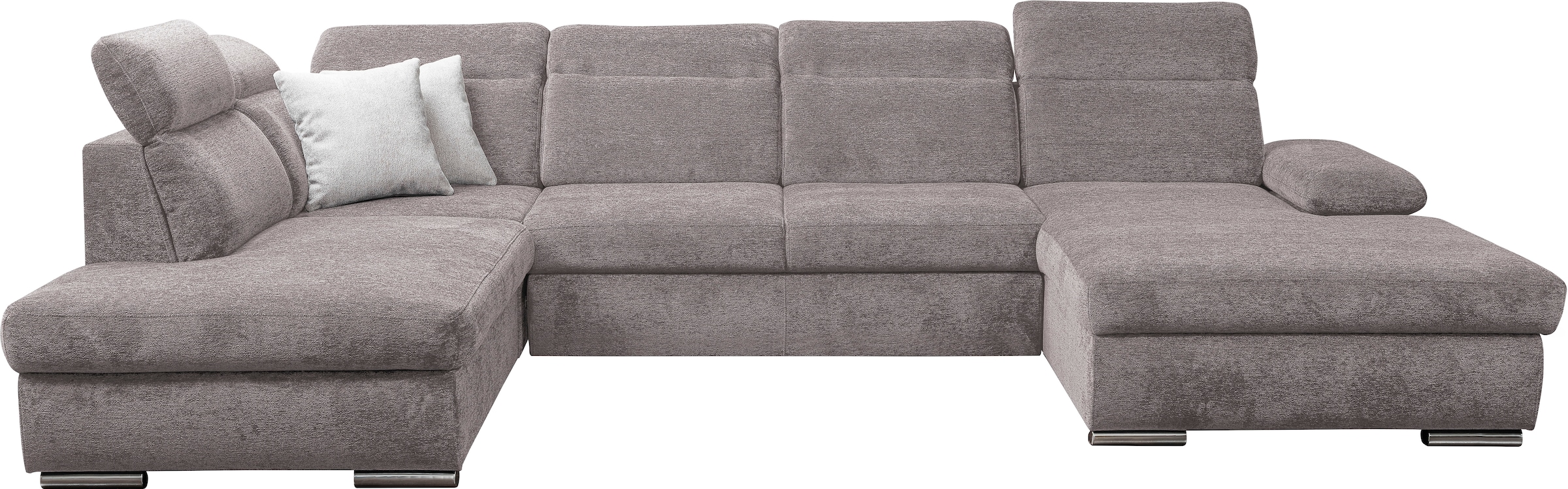 WERK2 Wohnlandschaft »Cordoba inkl. Bett, Bettkasten und Kopfteilfunktion, Breite 359cm«