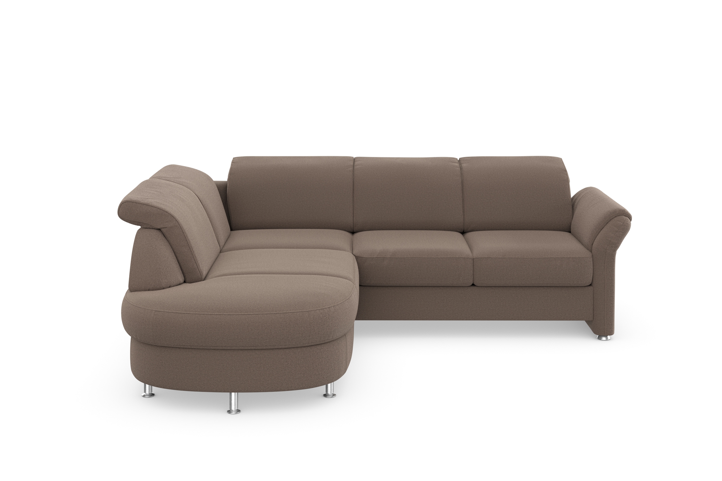 sit&more Ecksofa »Apulia L-Form«, wahlweise Bettfunktion, Bettkasten und Kopf- und Armteilverstellung
