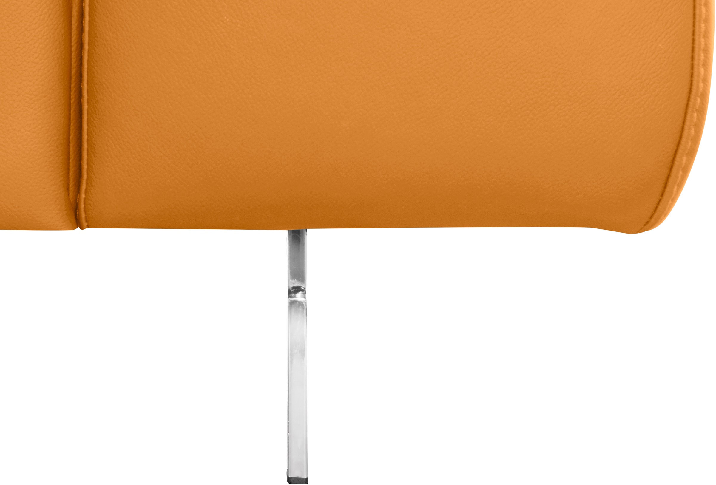 COTTA Ecksofa »Chef L-Form«, mit Kopfteilverstellung, edle Metallkufen, wahlweise mit Bettfunktion