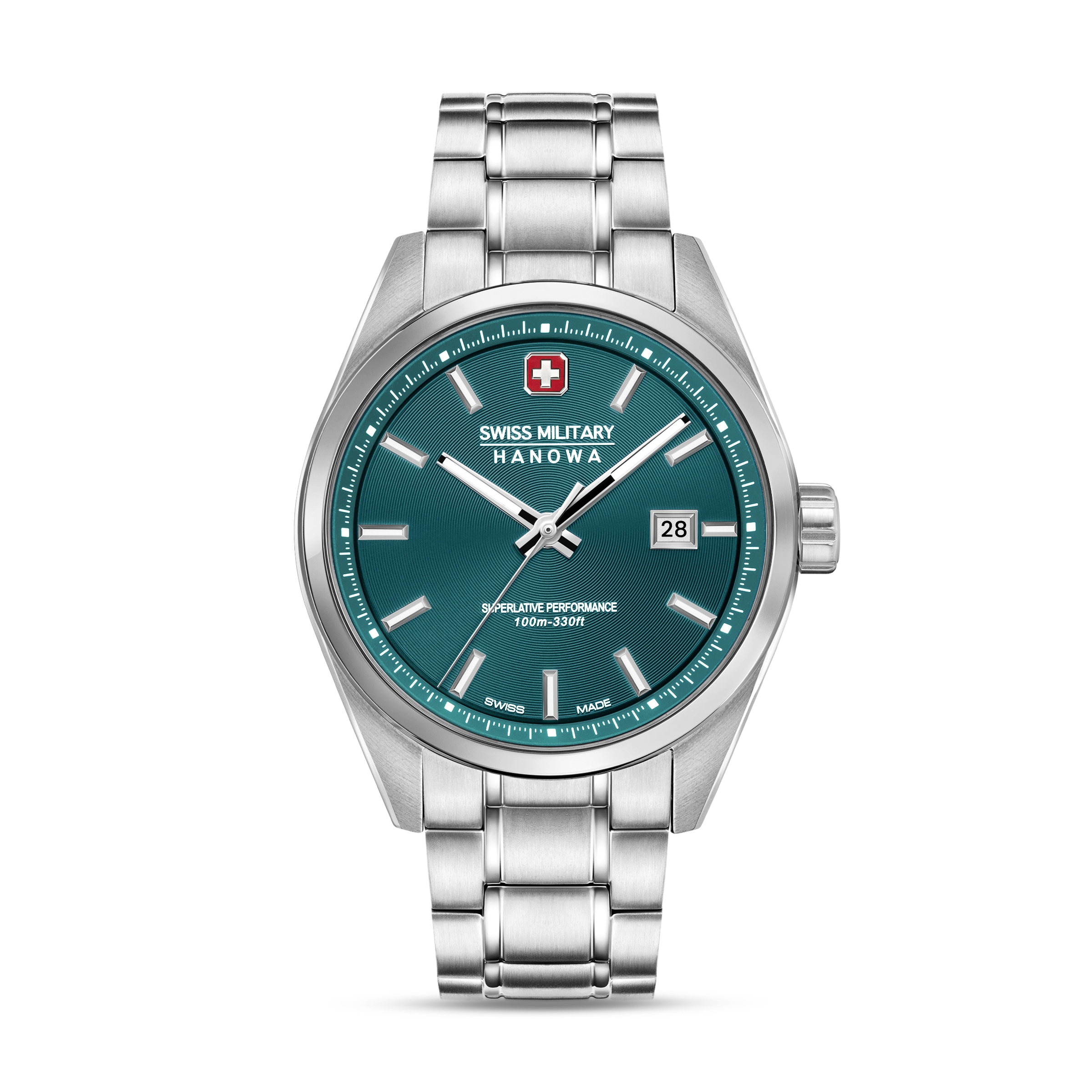 Swiss Military Hanowa Quarzuhr »Pioneer« Armbanduhr, Herrenuhr, Swiss Made, Edelstahlarmband, analog