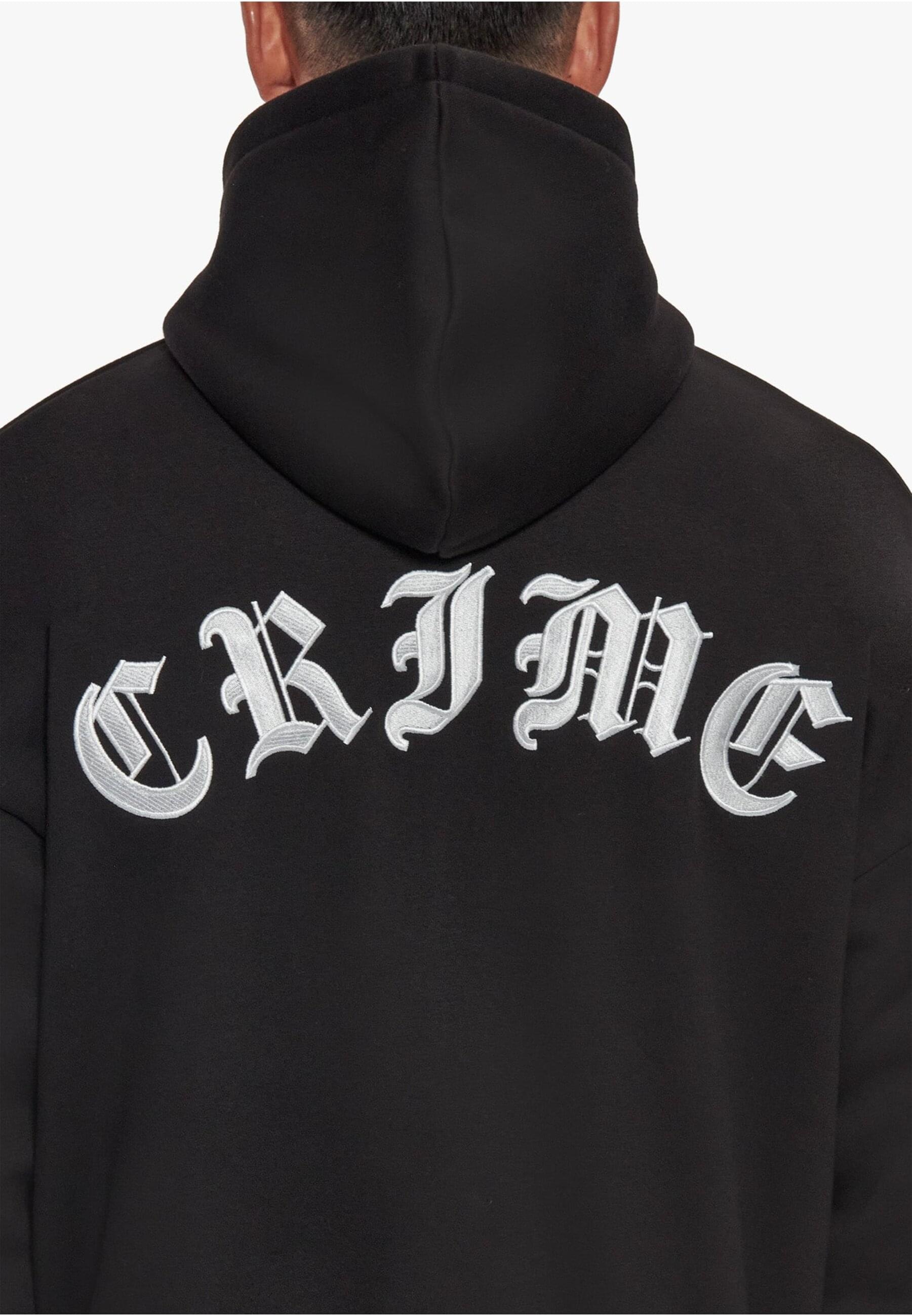 Dropsize Sweatjacke »Dropsize Herren Super Heavy Oversized Crime Zip Hoodie«