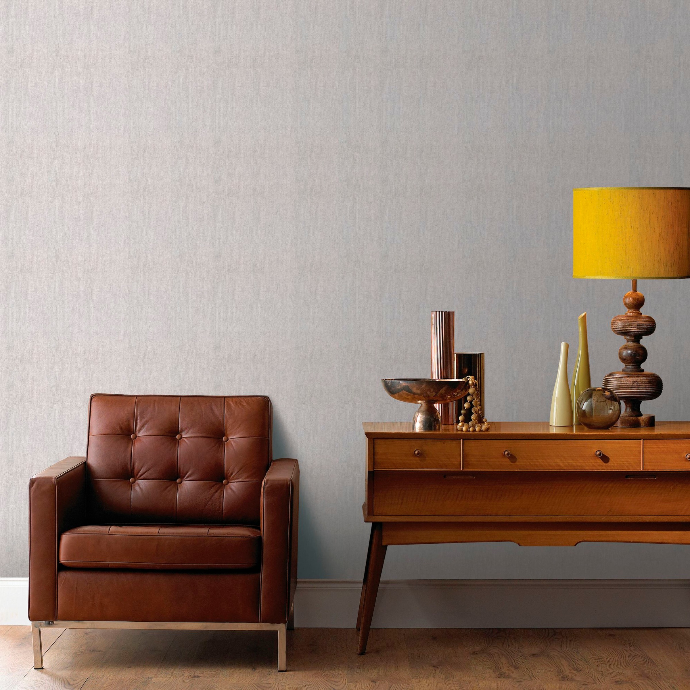 WOW Vliestapete »Gewebe« geprägt Grau - 10m x 52cm