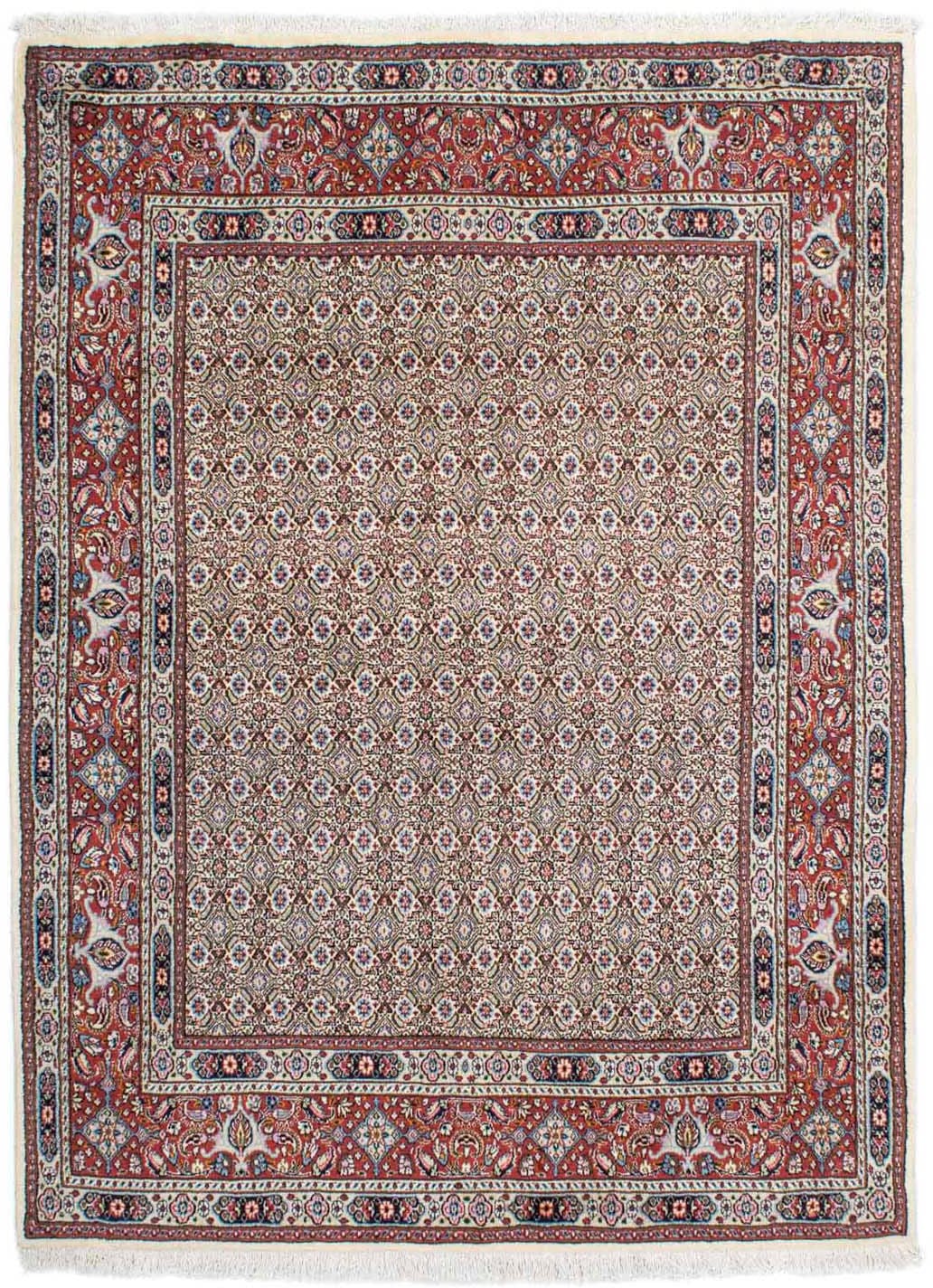 morgenland Wollteppich »Moud Stark Gemustert Beige 234 x 168 cm«, rechtecki günstig online kaufen