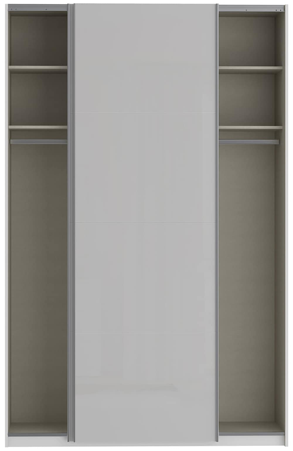 FORTE Schwebetürenschrank »Fittio, Made in Europe, 2 Schiebetüren, modernes Design«, Höhe 2,35 mtr, stehende Montage