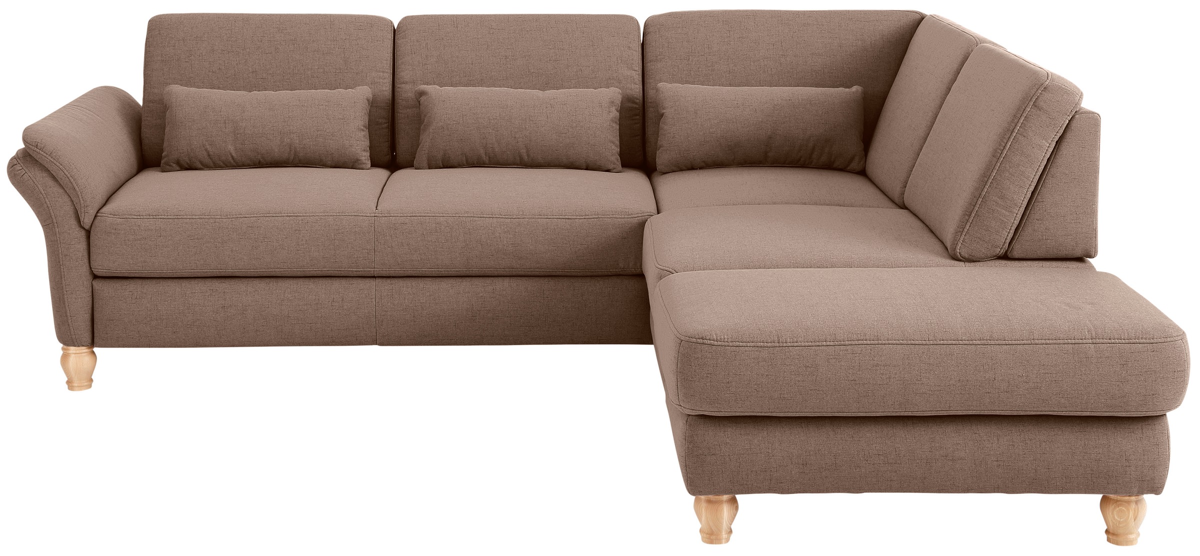 Home affaire Ecksofa »Palace L-Form«, incl. Sitztiefenverstellung, wahlweis günstig online kaufen