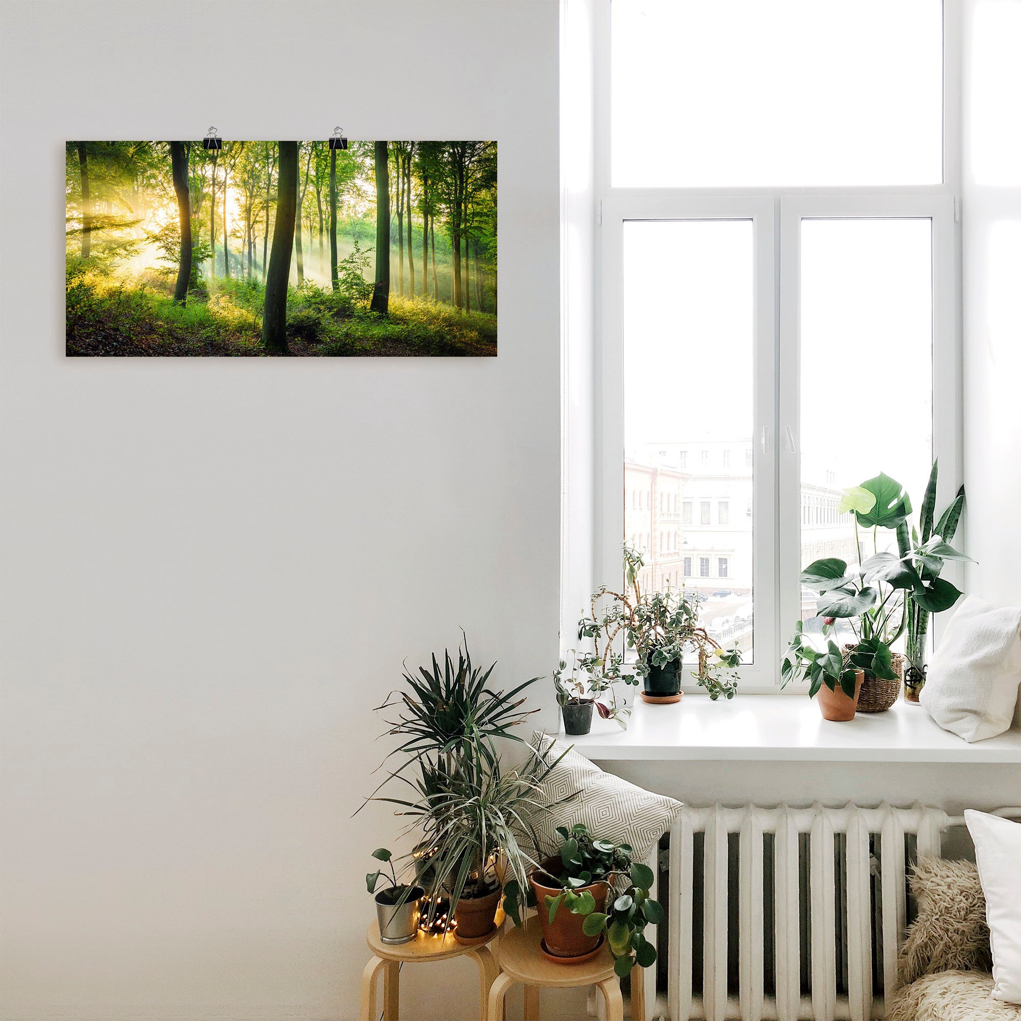 Artland Wandbild »Herbst im Wald II« Waldbilder 1 Stk. tlg. als Alubild, Ou günstig online kaufen