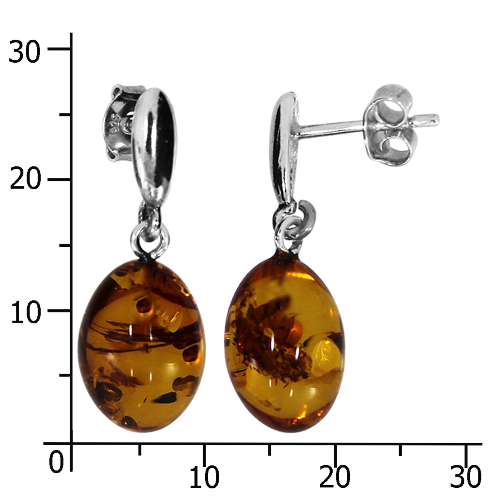 OSTSEE-SCHMUCK Paar Ohrhänger »Ostsee-Schmuck Ohrhänger Olive Ohrhänger Olive«, (2 tlg.)