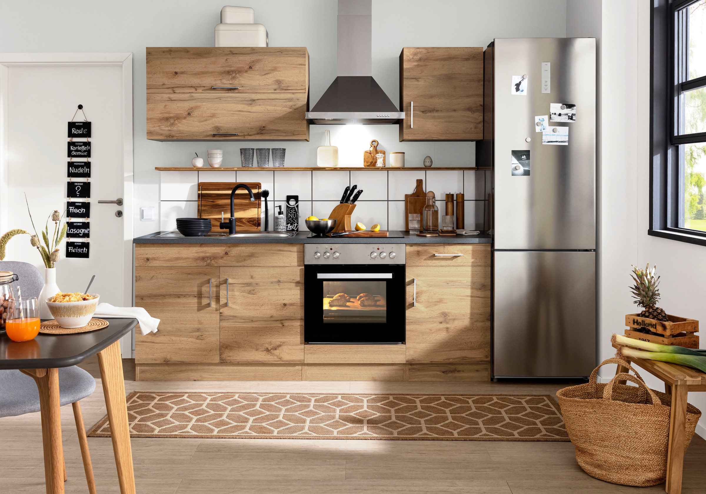 HELD MÖBEL Küchenzeile »Colmar«, mit E-Geräten, Breite 210 cm online kaufen