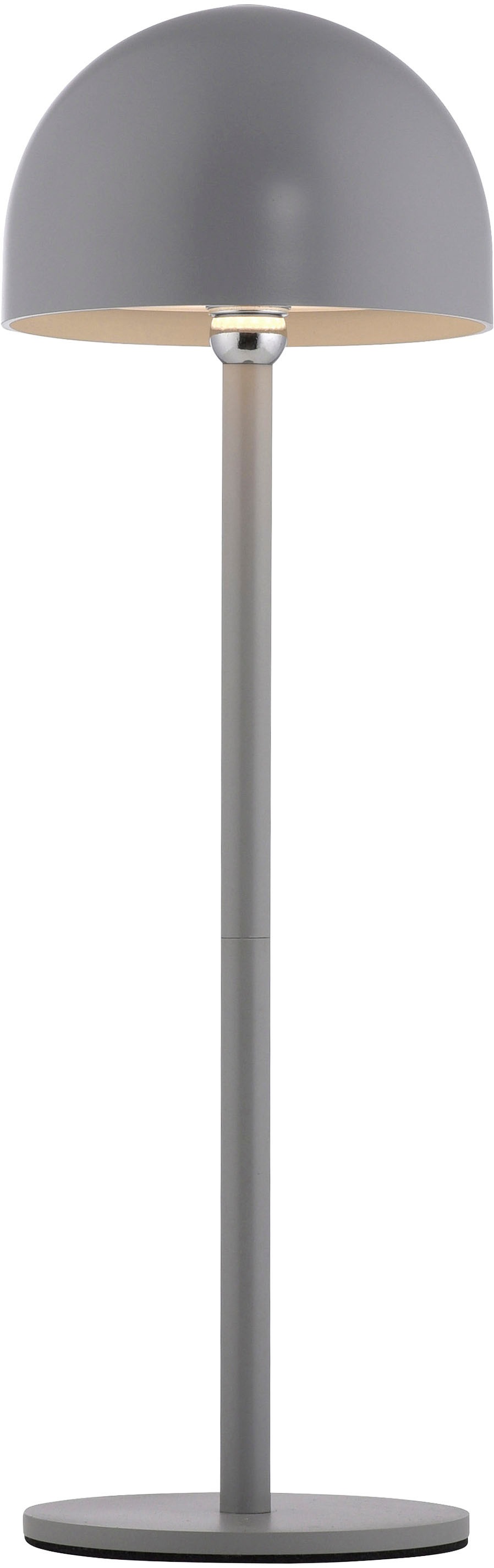 my home Tischleuchte »Akku Tischleuchte Hesper Indoor Outdoor, magnetischer Flaschenaufsatz«, 1 flammig, Leuchtmittel LED-Board | LED fest integriert, Pilzlampe Flaschenaufsatz, Regulierung der Lichtstärke, Pilz, Lampe