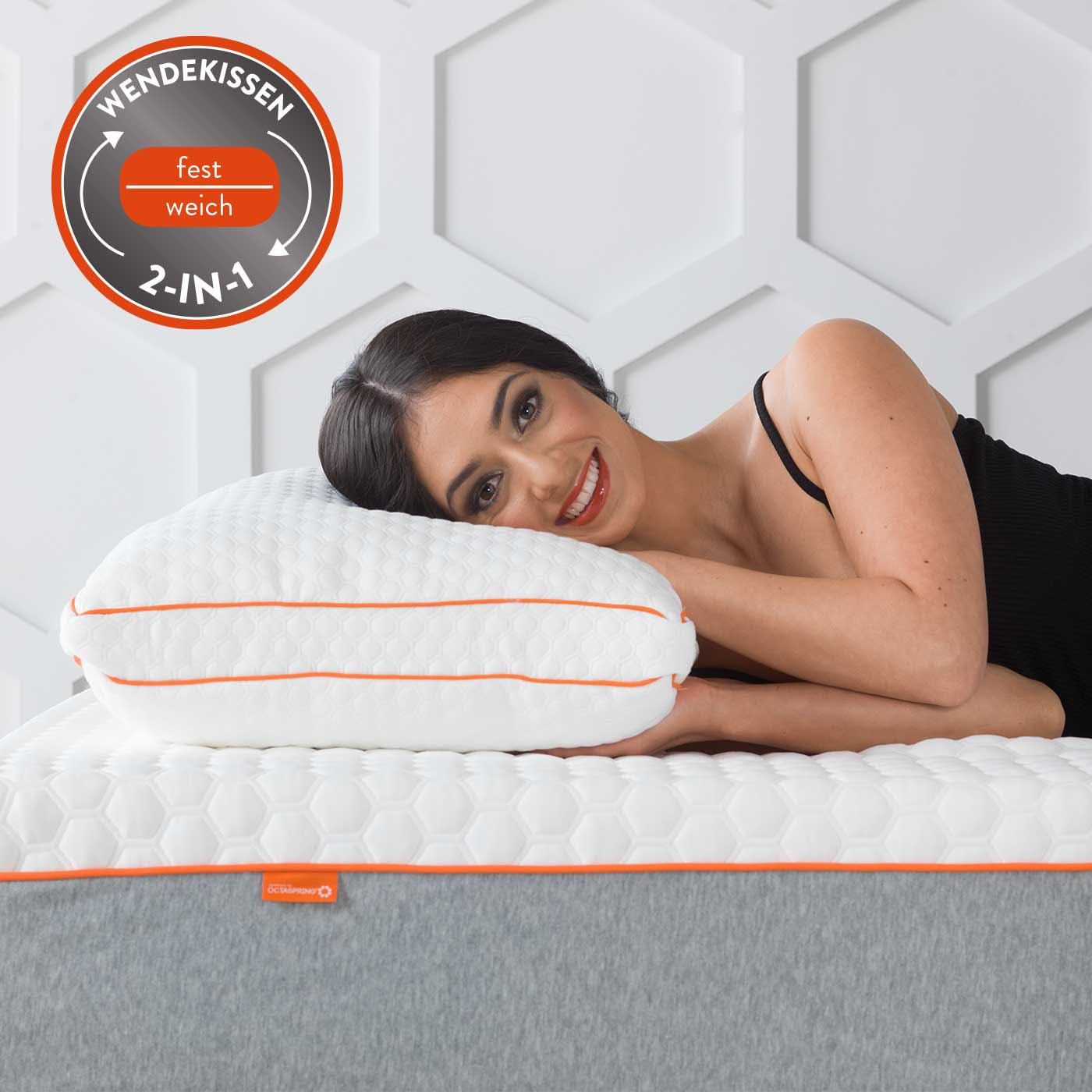 OCTAsleep 3-Kammer-Kopfkissen »Mehrkammerkissen« Füllung: 100% Polyester 1 günstig online kaufen