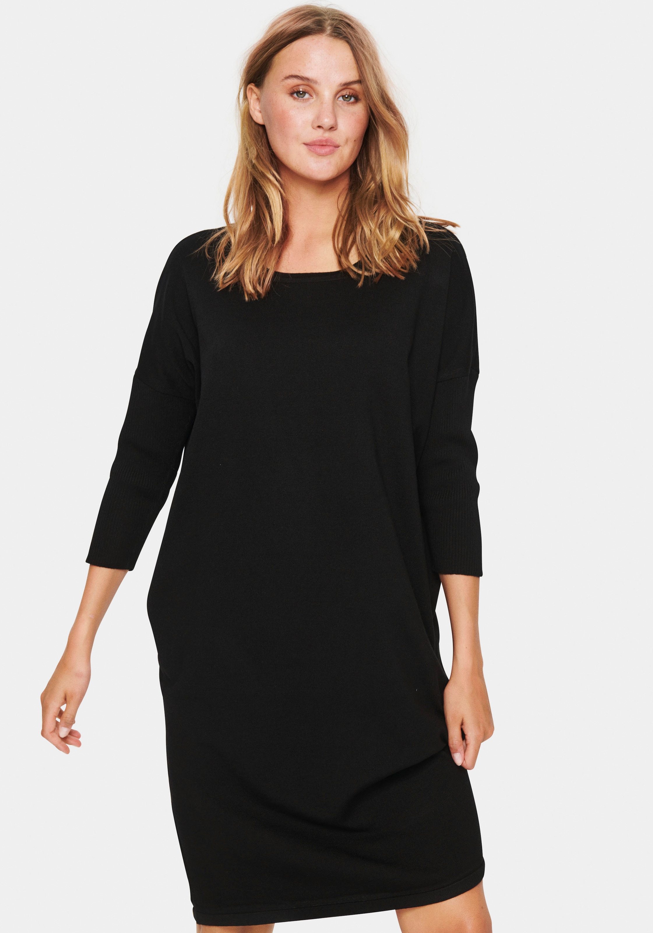 Saint Tropez Strickkleid »MilaSZ R-N  Dress« mit 3/4 Ärmel