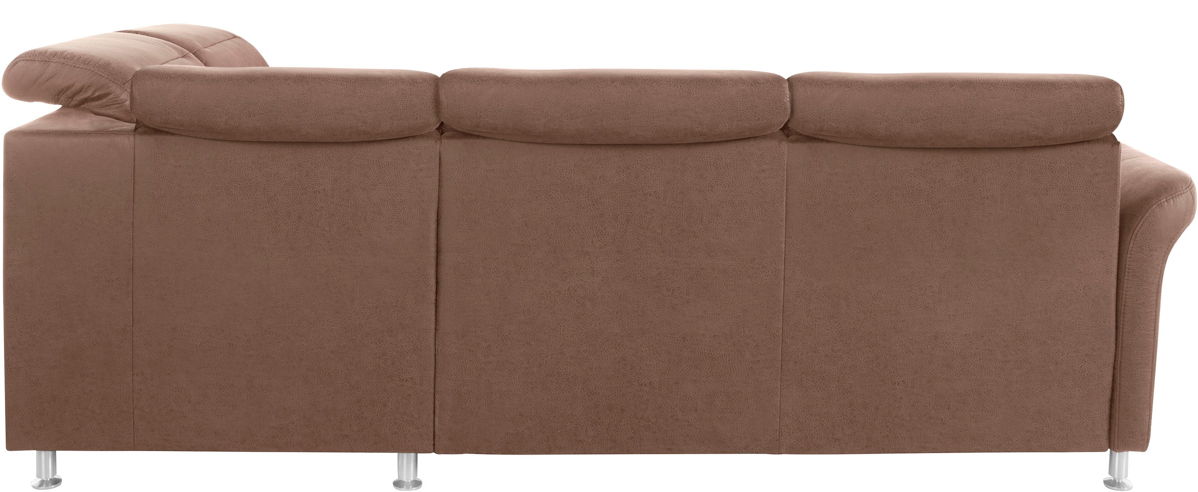 sit&more Ecksofa »Darwin L-Form«, inklusive Federkern, wahlweise mit Kopfteilverstellung, Bettfunktion