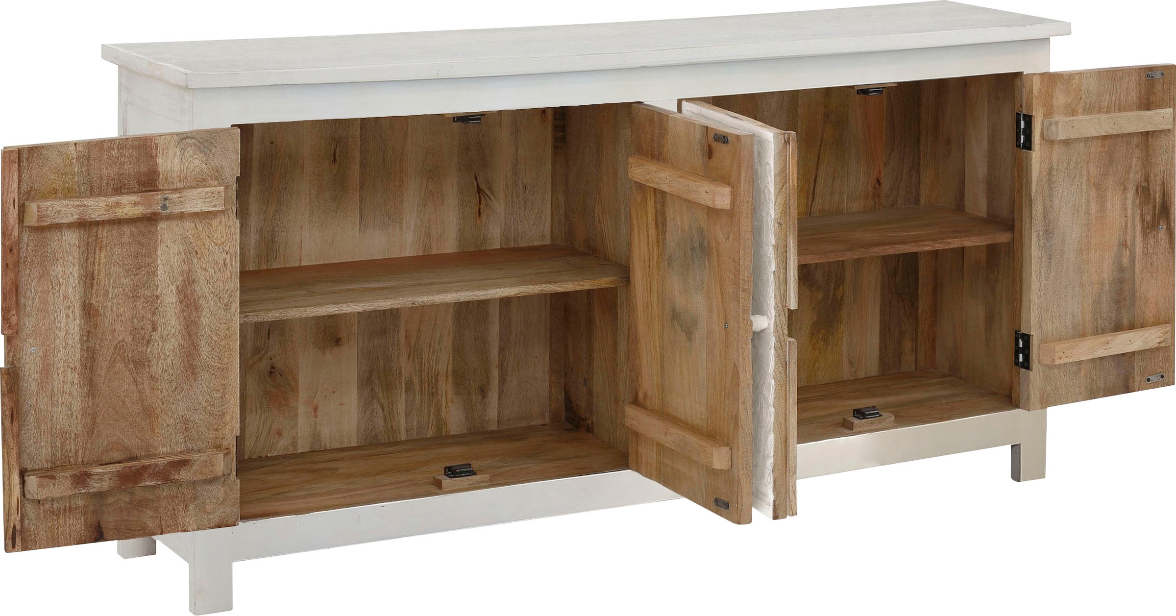 Home affaire Sideboard »Fenris«, Kommode aus massiven Mangoholz, Breite 175 cm