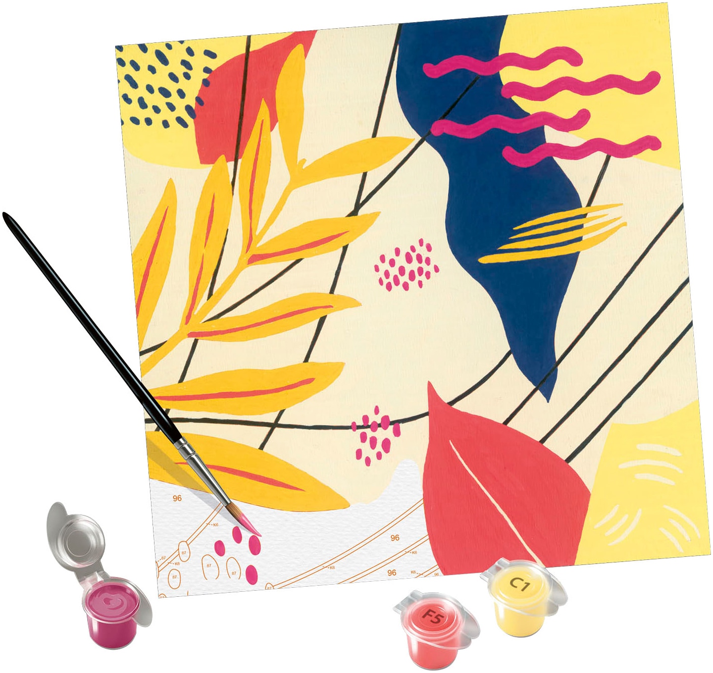 Ravensburger Malen nach Zahlen »Playful Plants«, Made in Europe