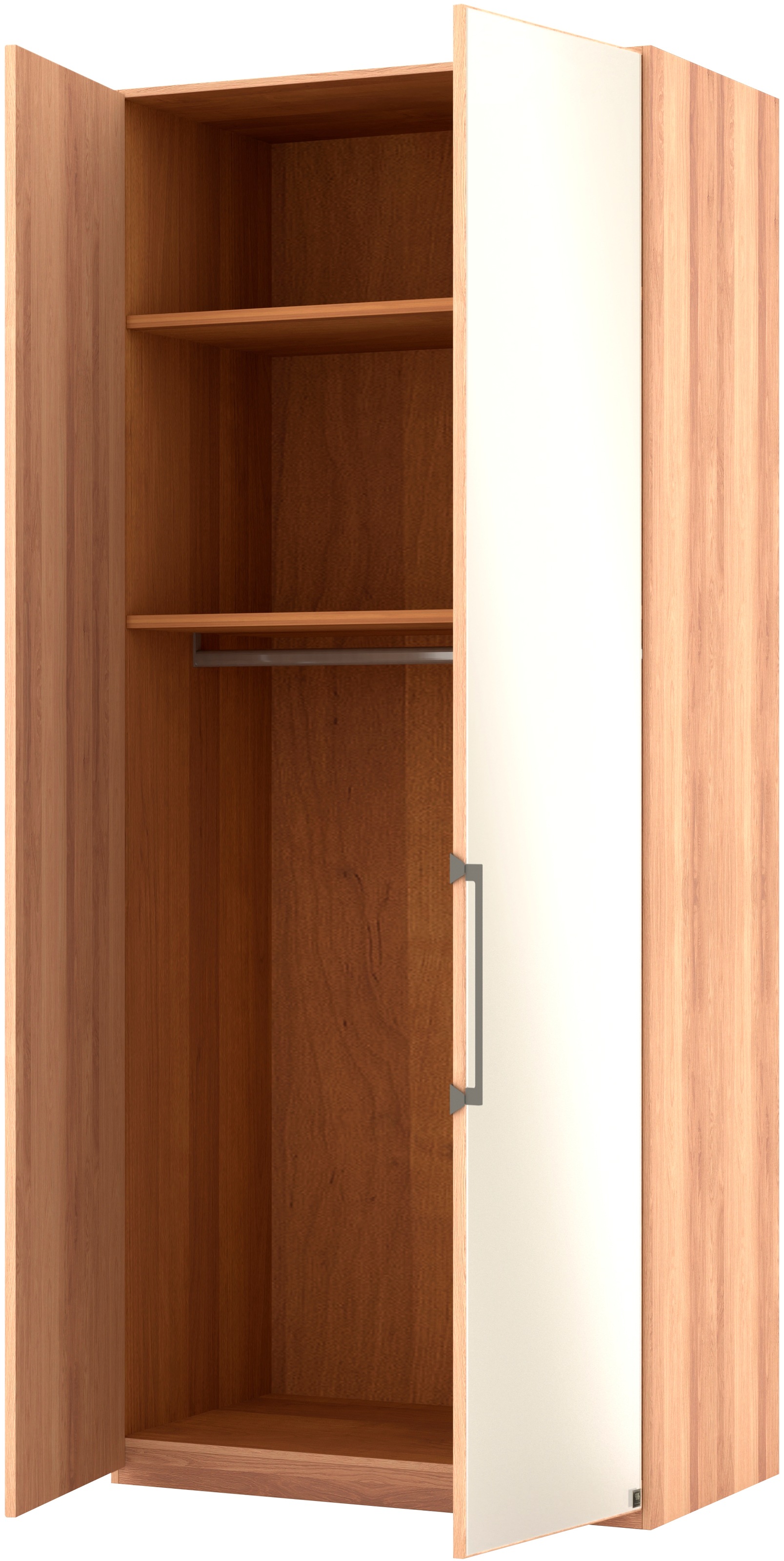 Musterring Drehtürenschrank »Sorrent, Kleiderschrank, Schrank, teilmassiv Eiche«, (mit Türdämpfern, in 5 Breiten & 2 Höhen, extra Böden, MADE IN GERMANY), Türen Eiche massiv oder als Parsol-Bronze-Spiegel, verschiedene Maße