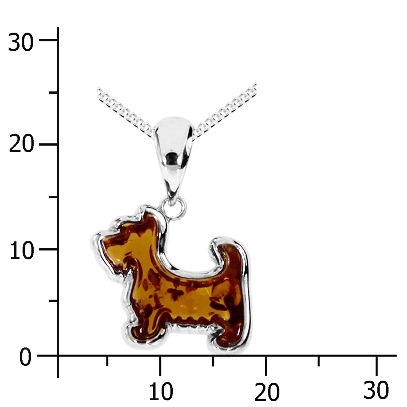 OSTSEE-SCHMUCK Kette mit Anhänger »Ostsee-Schmuck Kette mit Anhänger Hund Kette mit Anhänger Hund«, (2 tlg.)