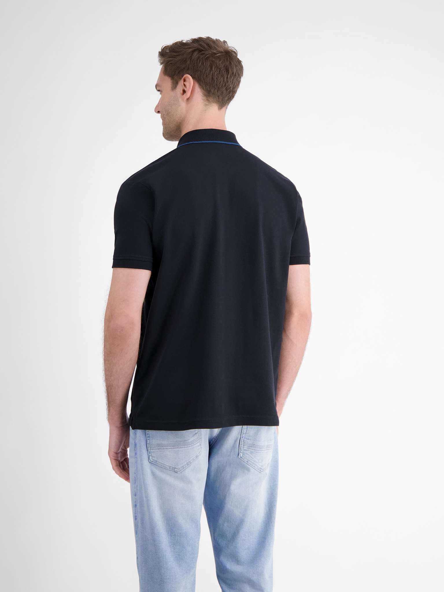 LERROS Poloshirt mit Logo Stickerei