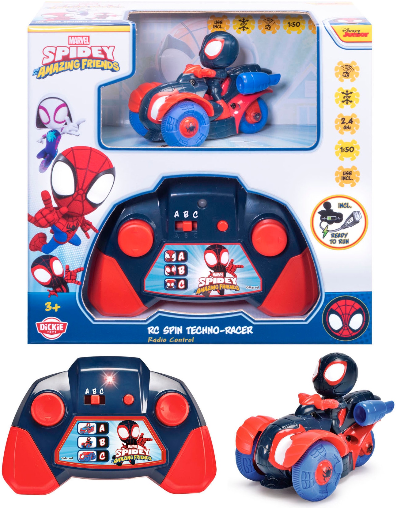 Dickie Toys RC-Auto »RC Miles Techno-Racer 1:50«