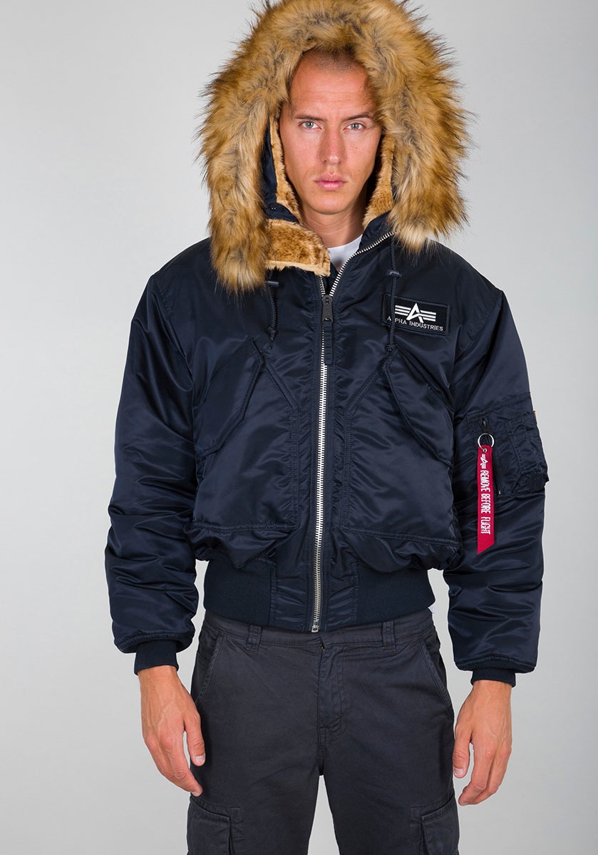 Alpha Industries Bomberjacke »45P Hooded Custom«, mit Kapuze