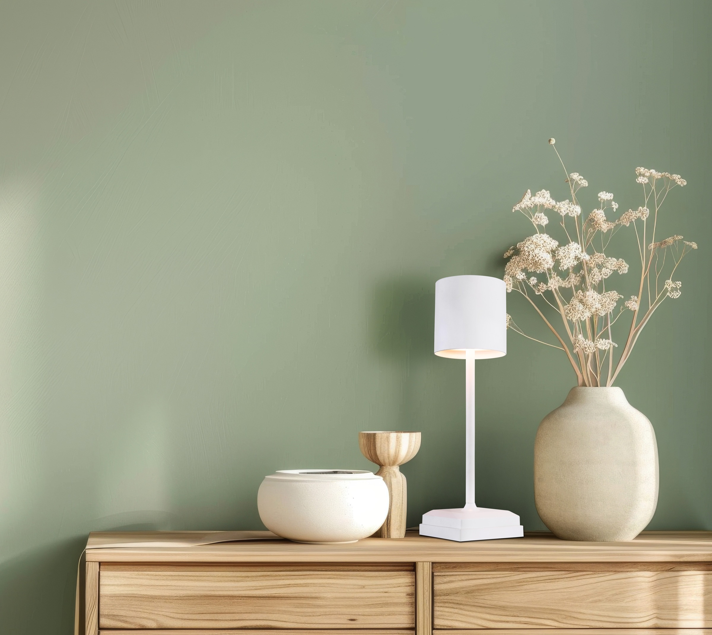 GLOBO LIGHTING Tischleuchte »DIXON« LED-Modul 1 Stk. Extra-Warmweiß Tischlampe Nachttischlampe Deko-Tischleuchte Schlafzimmer