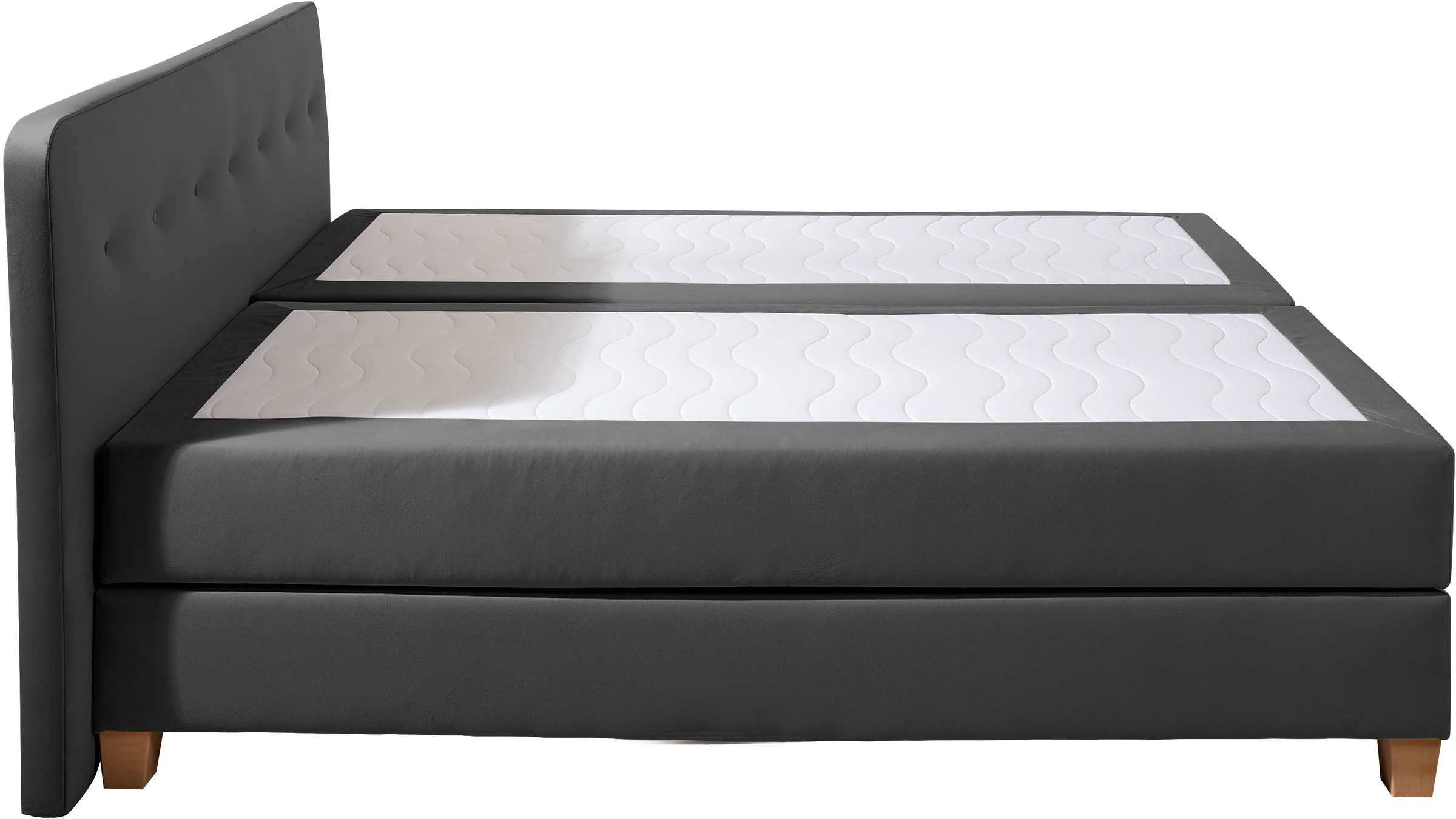 Home affaire Boxspringbett »Fargo«, in Überlänge 220 cm, mit Topper, 3 Ausführungen, 4, Breiten