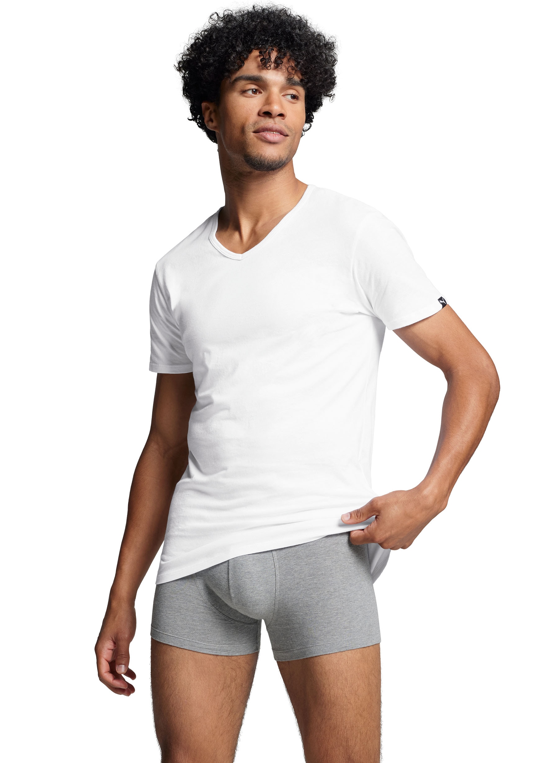 PUMA T-Shirt 2er-Pack,  Rundhalsausschnitt, Kurzarm, Regular Fit, elastisch