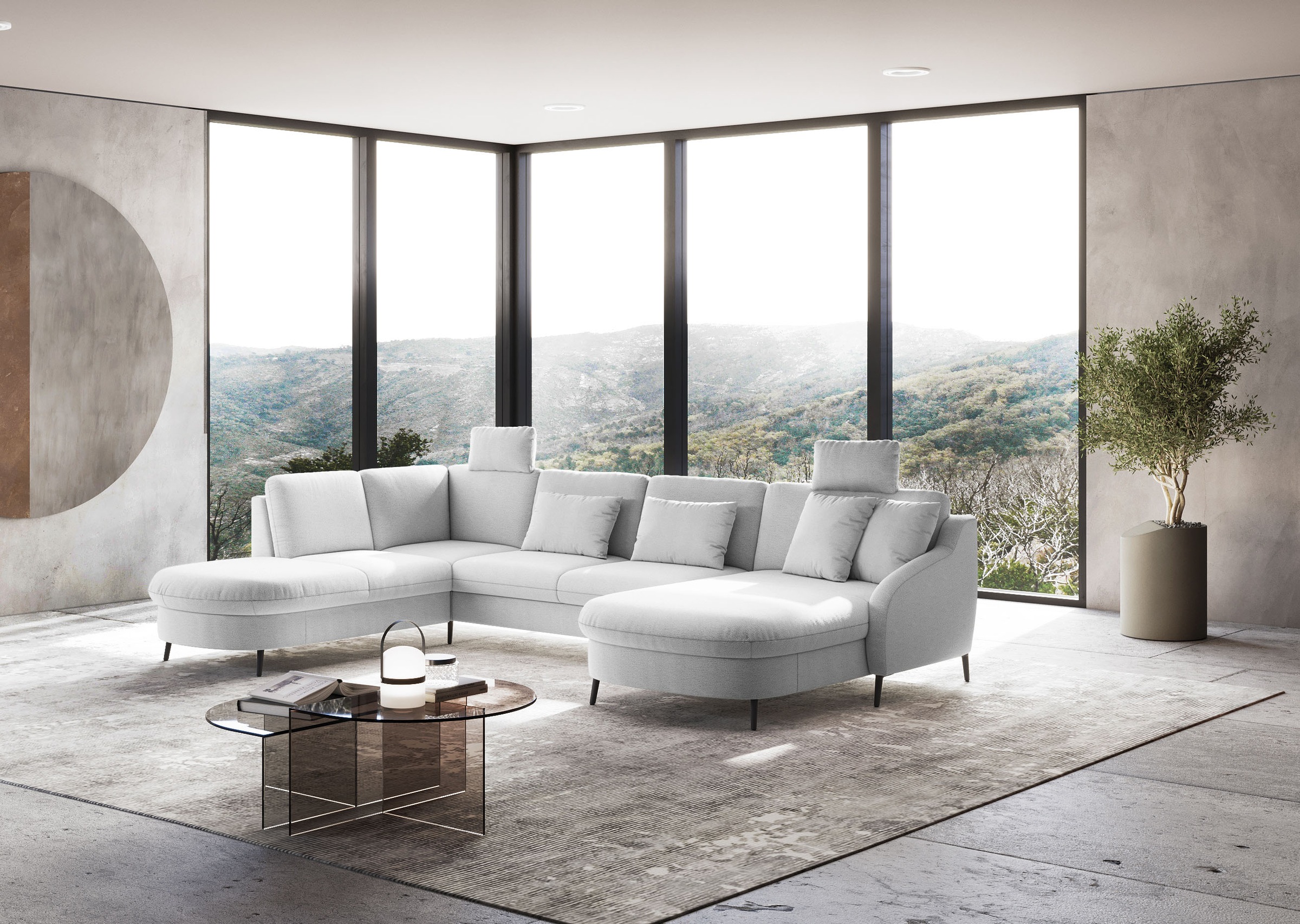 sit&more Wohnlandschaft »Soul U-Form« wahlweise mit Bettfunktion und Bettka günstig online kaufen