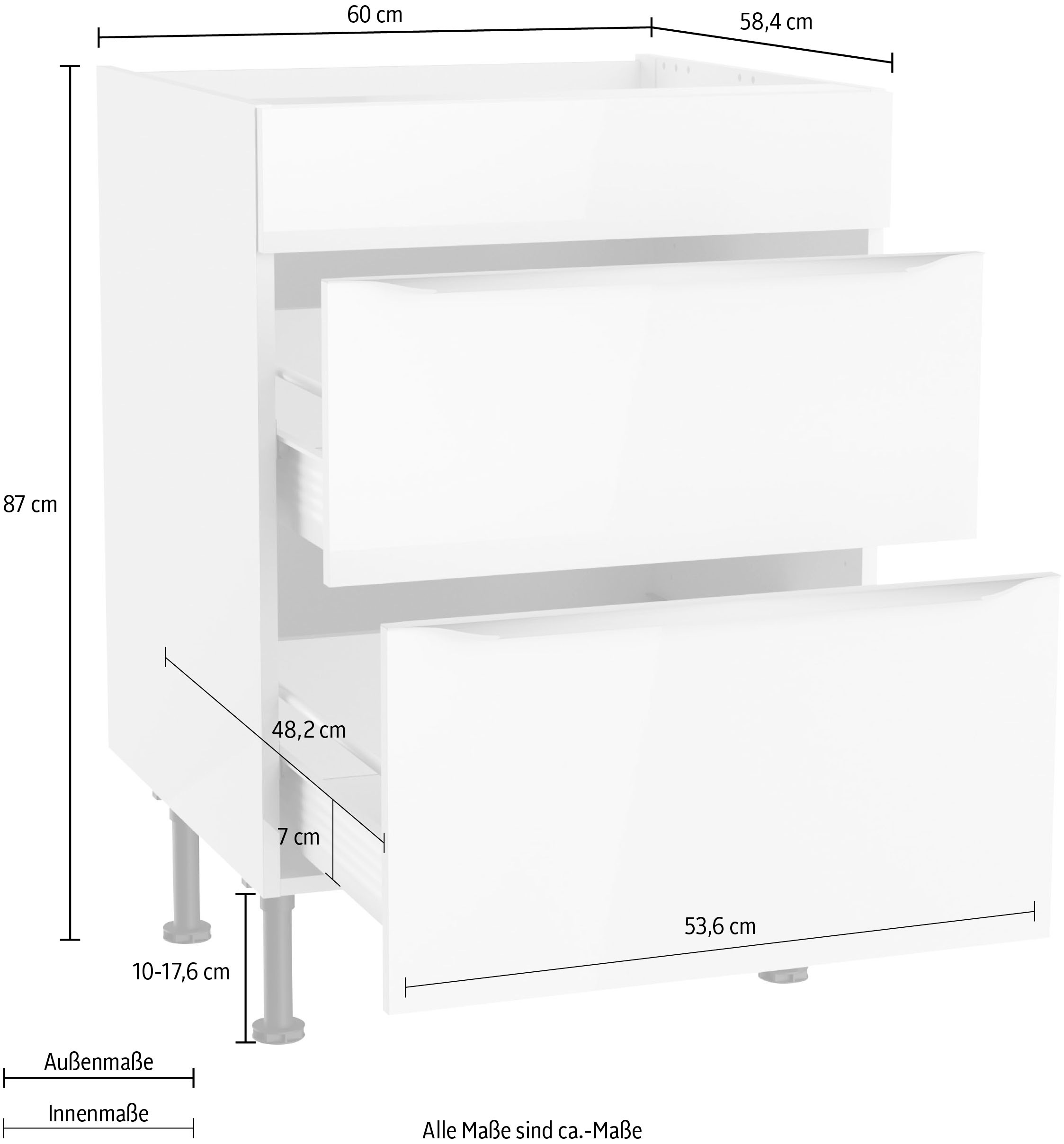 KOCHSTATION Kochfeldumbauschrank »KS-Aken«