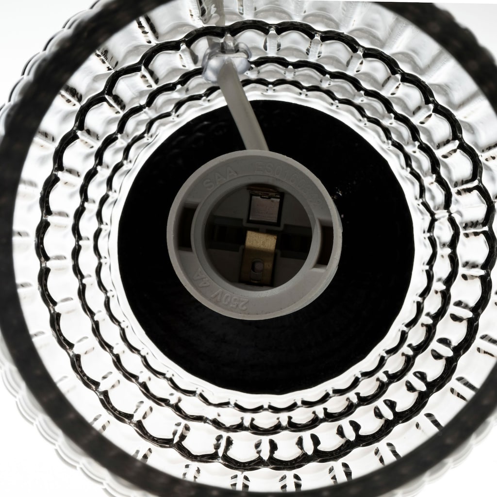 Pauleen LED Tischleuchte »Crystal Sparkle«, 1 flammig-flammig, E14, 3step dimmbar, Grau/Glas