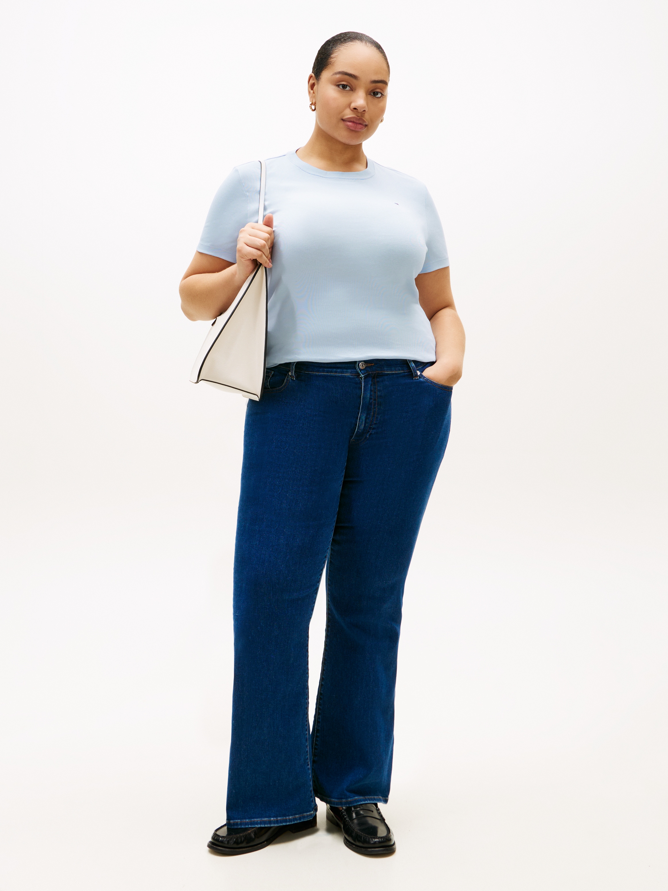 Tommy Hilfiger Curve T-Shirt »CRV SLIM CODY C-NK SS« in großen Größen