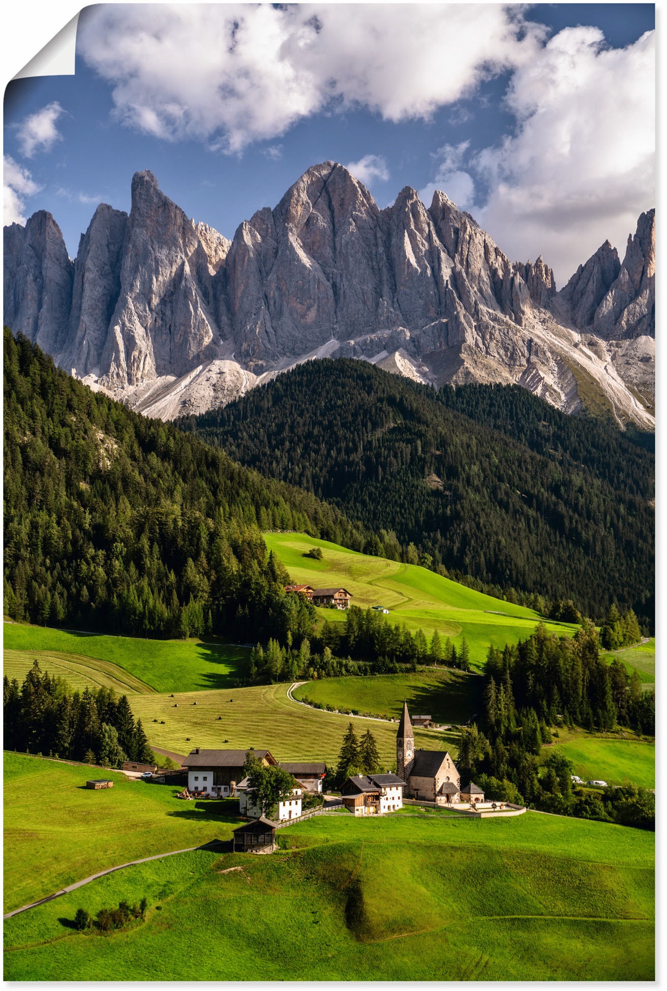 Artland Wandbild »Sommer kaufen online Größen Alpenbilder, als Berge versch. oder Wandaufkleber Alubild, Leinwandbild, Südtirol in & Dolomiten«, in (1 Poster St.), in den