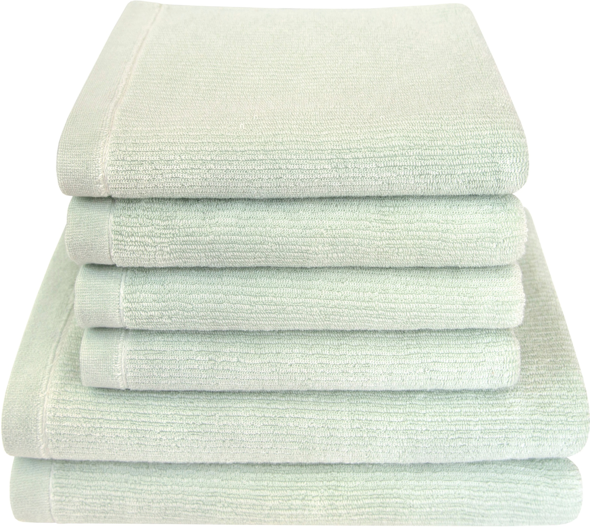 Dyckhoff Handtuch Set "Landscape" Set 6 Stk. Walkfrottier 4 Handtücher (50x günstig online kaufen