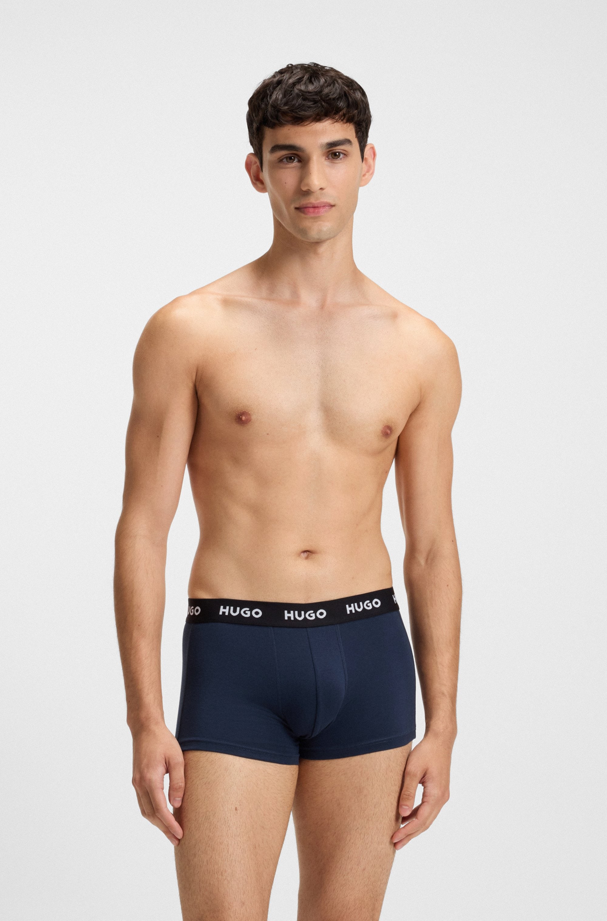 HUGO Underwear Trunk »TRUNK TRIPLET DESIGN«, (Packung, 3 St.), mit Logobund
