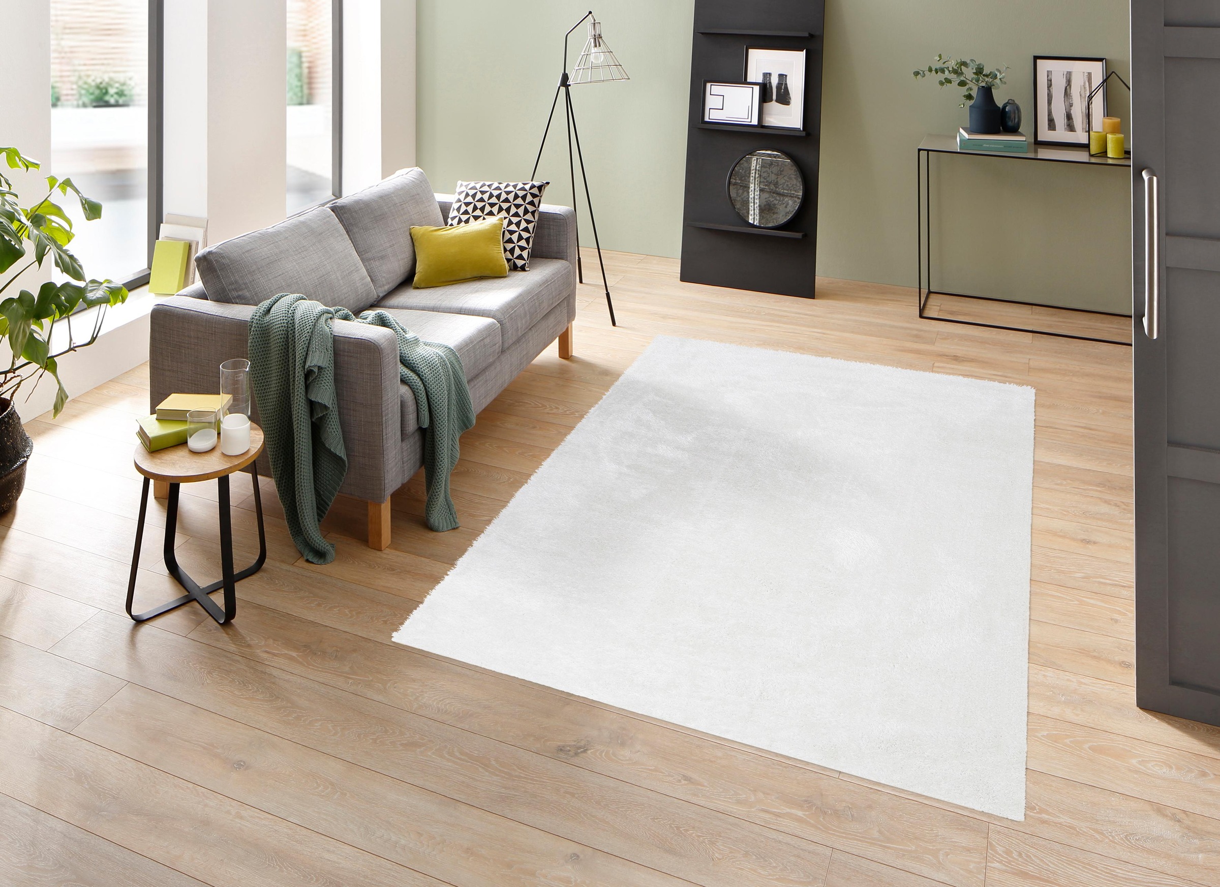 my home Hochflor-Teppich »Mikro Soft Ideal« rechteckig 30 mm Höhe Microfase günstig online kaufen