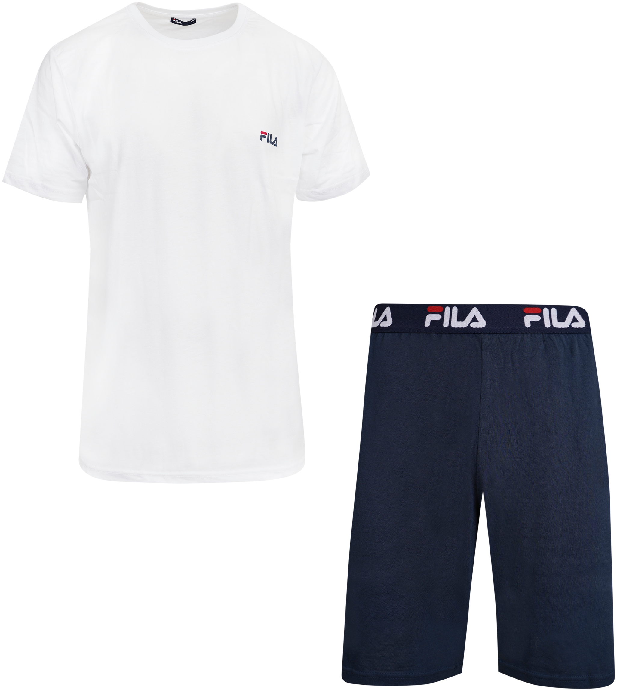 Fila Shorty »MAN JERSEY PYJAMAS«, (2 tlg.), Hose mit elastischem Logobund und Kurzarmshirt