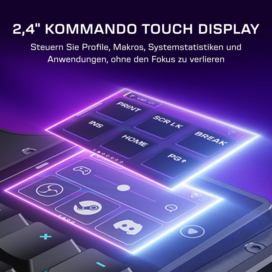 Turtle Beach Gaming-Tastatur »Command KB5« (Angenehmes Tippen | Handgelenkauflage)