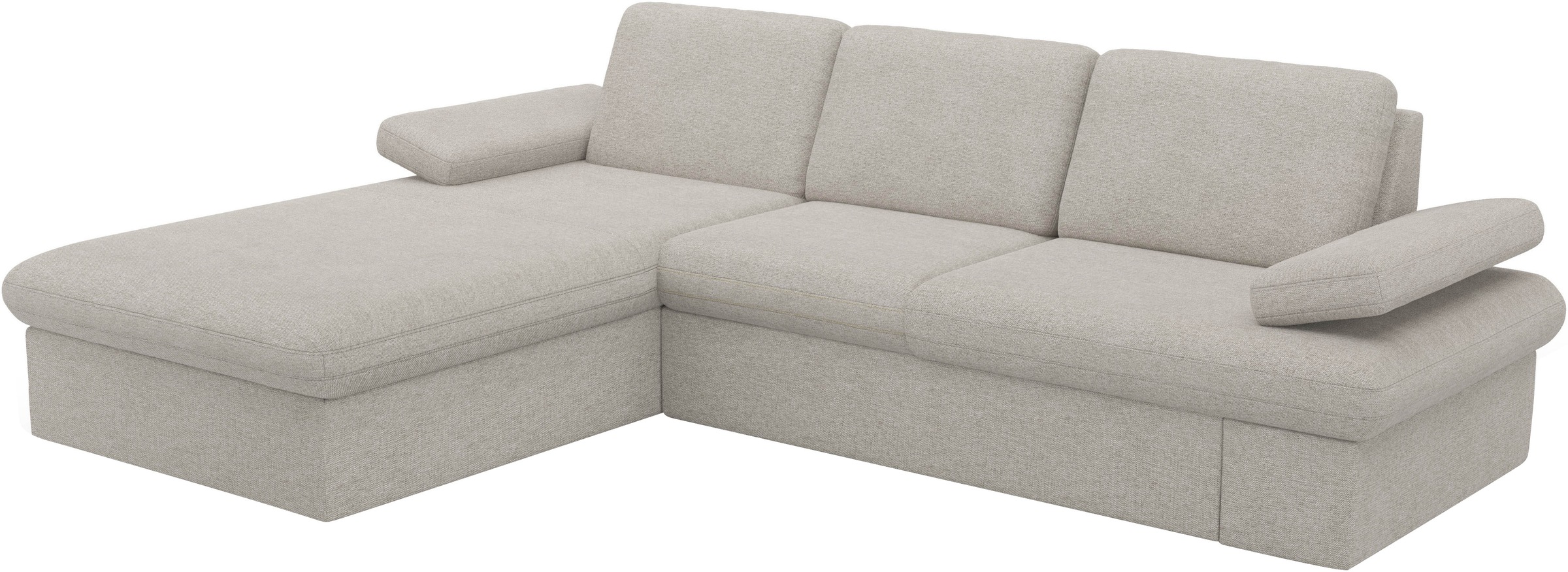 sit&more Ecksofa »Moreno L-Form, B: 247 cm«, mit Armteilverstellung, optional Bettfunktion