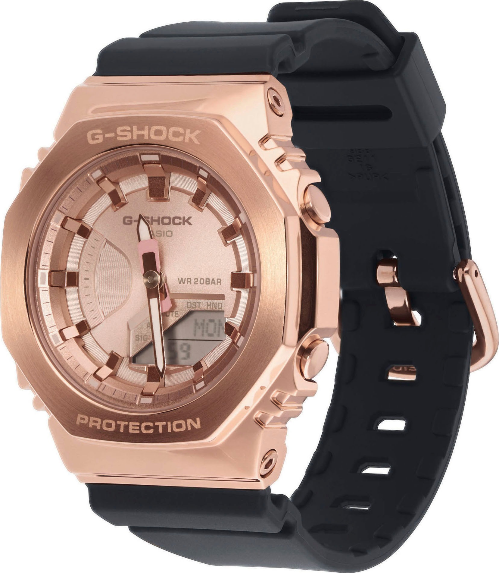 CASIO G-SHOCK Chronograph, Quarzuhr, Armbanduhr,Digitaluhr, bis 20 bar wasserd Damenuhr,Herrenuhr