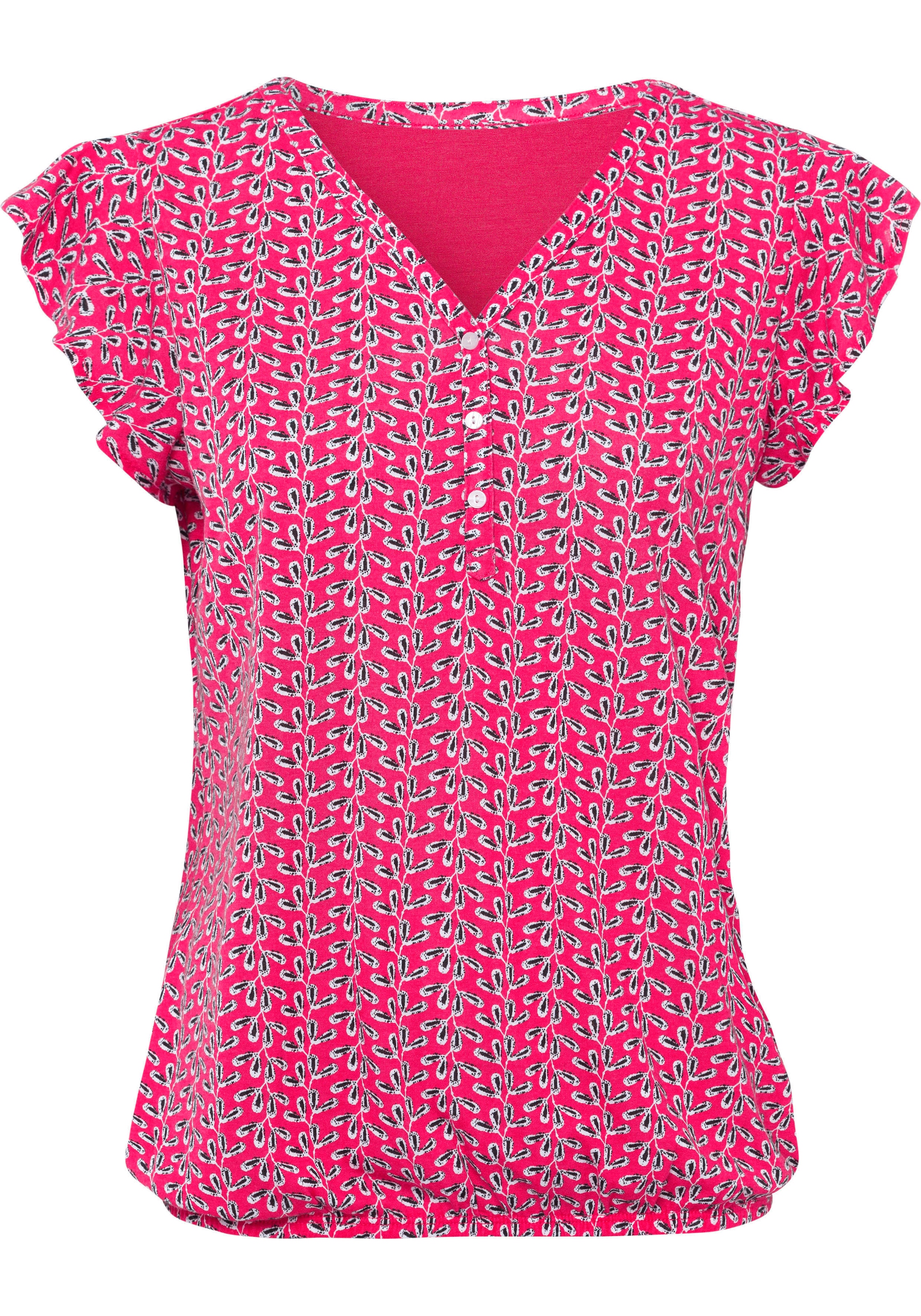 LASCANA Shirttop, (Packung, 2 tlg.), mit Flügelärmelchen